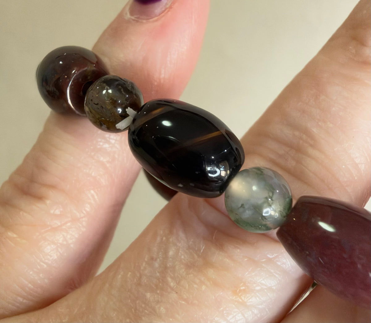 Ocean Jasper Bracelet – Oval & Round Beads