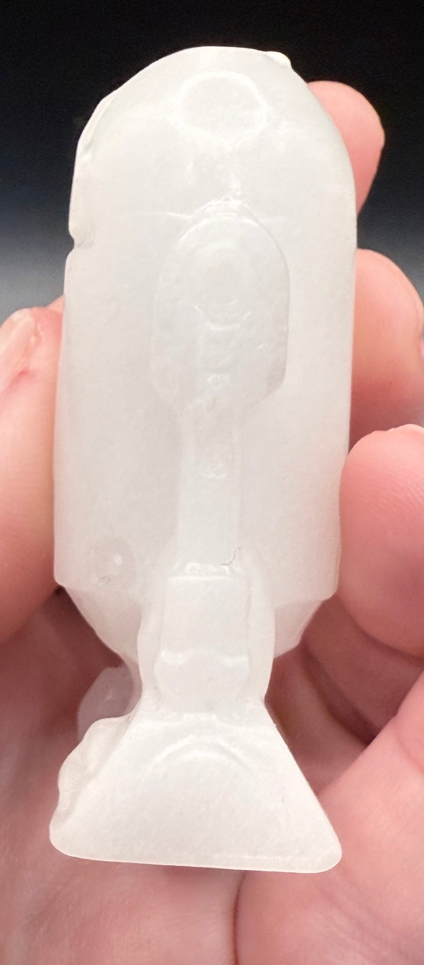 White Jade R2-D2 Carving ā 6.2cm