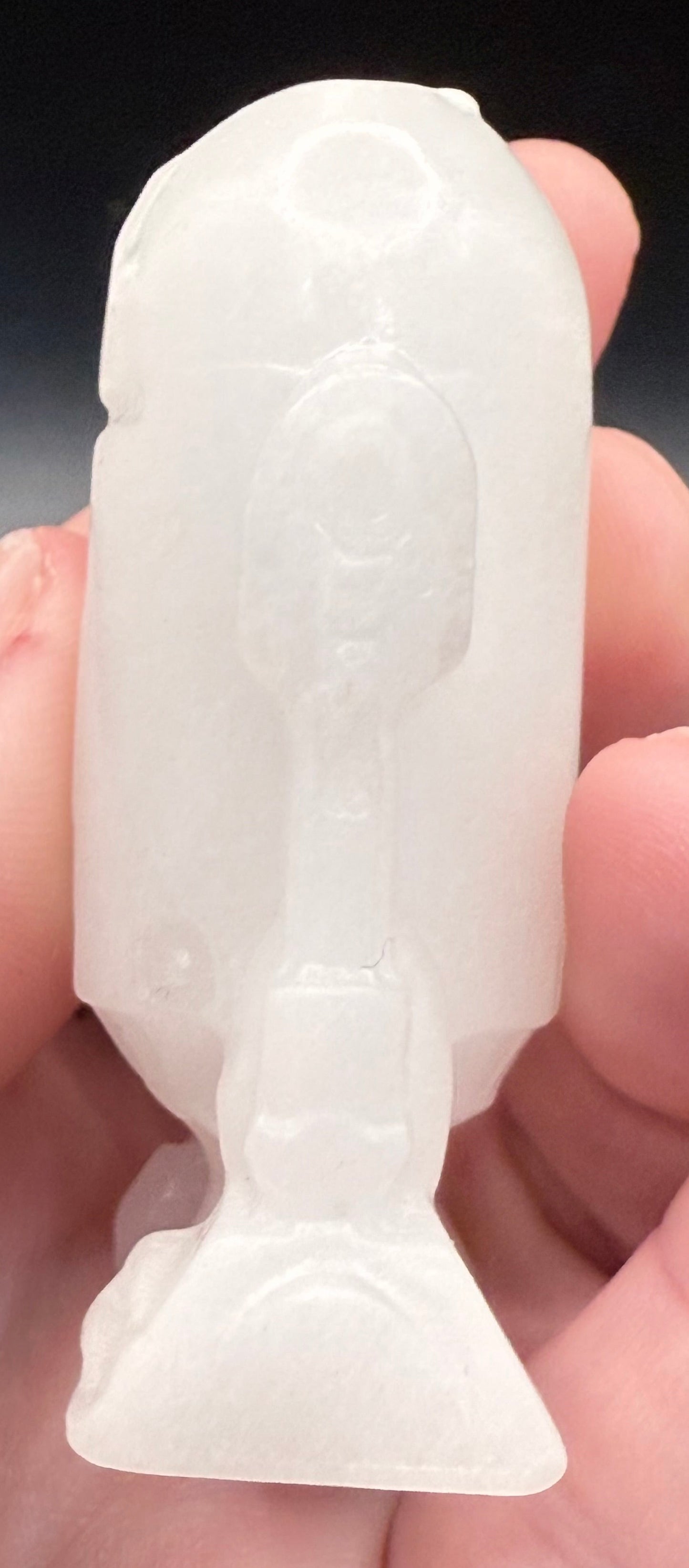 White Jade R2-D2 Carving – 6.2cm - Crystal wonderland By Lisa