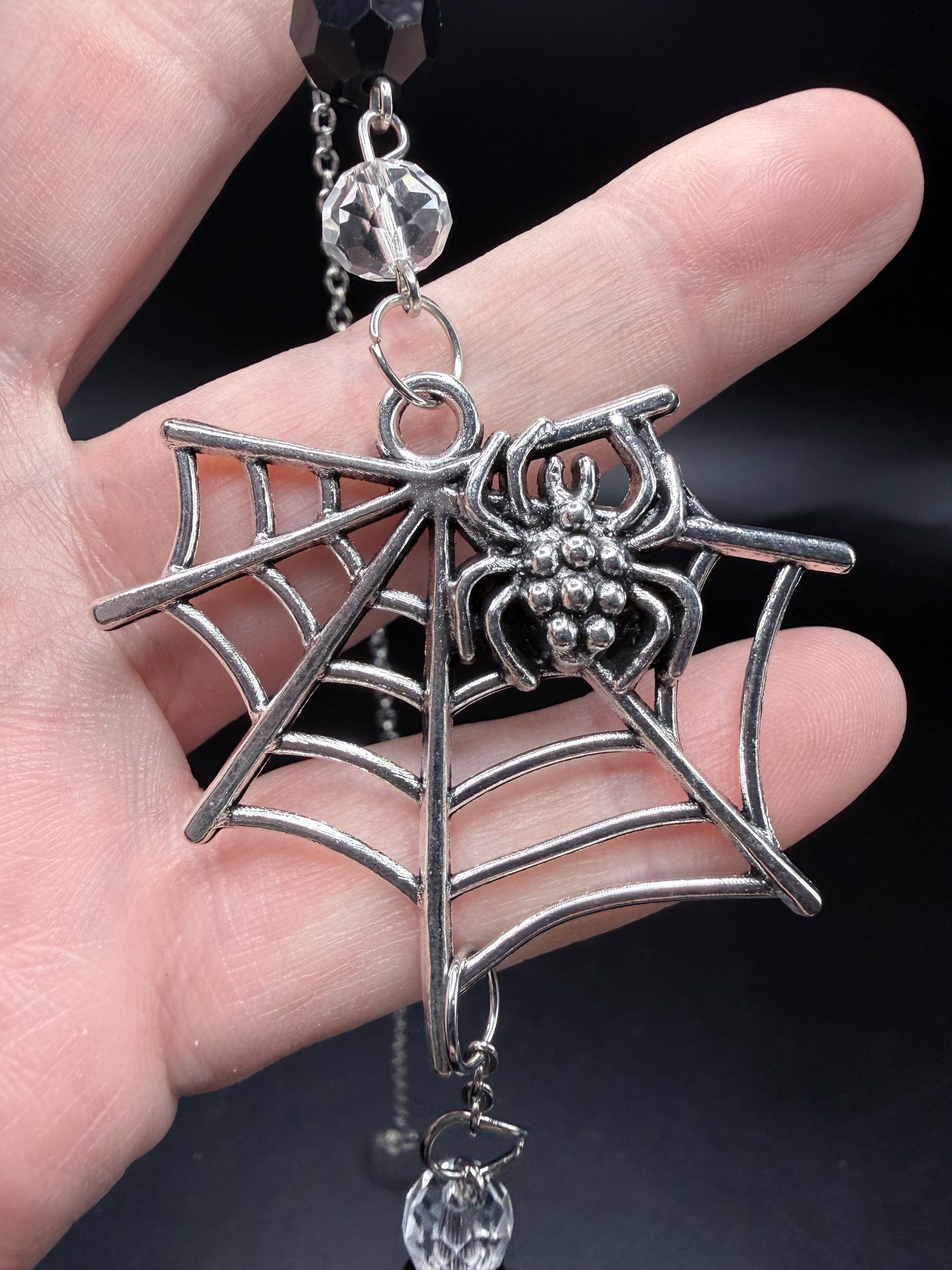 Spider Web Glass Suncatcher