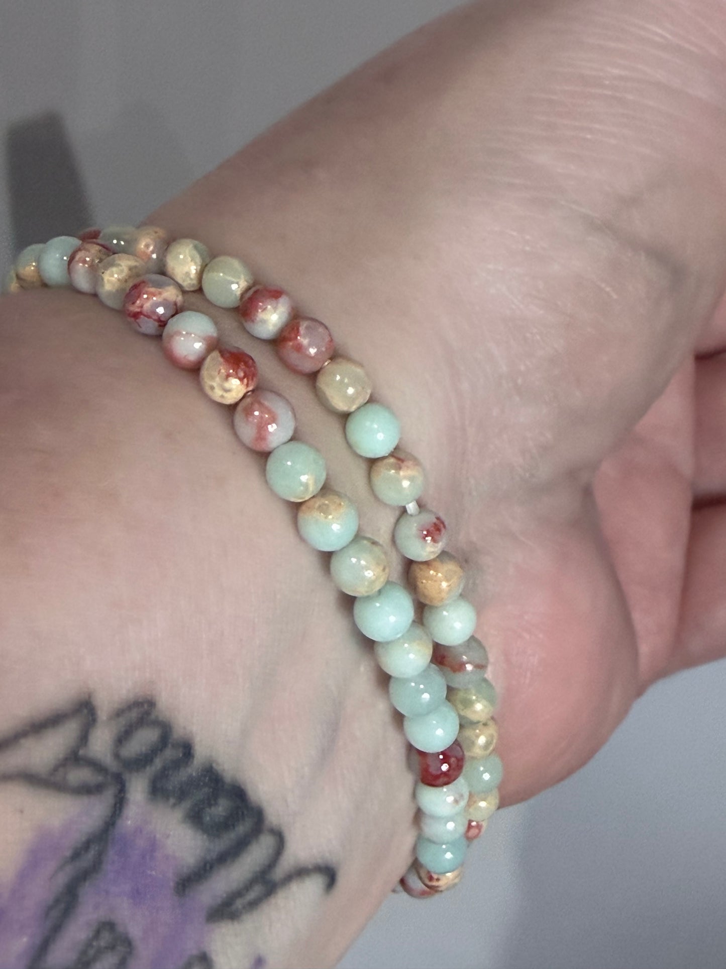 4mm Sea Sediment Jasper Bracelet | Aqua Terra / Impression Jasper
Balance • Calm • Positive Energy