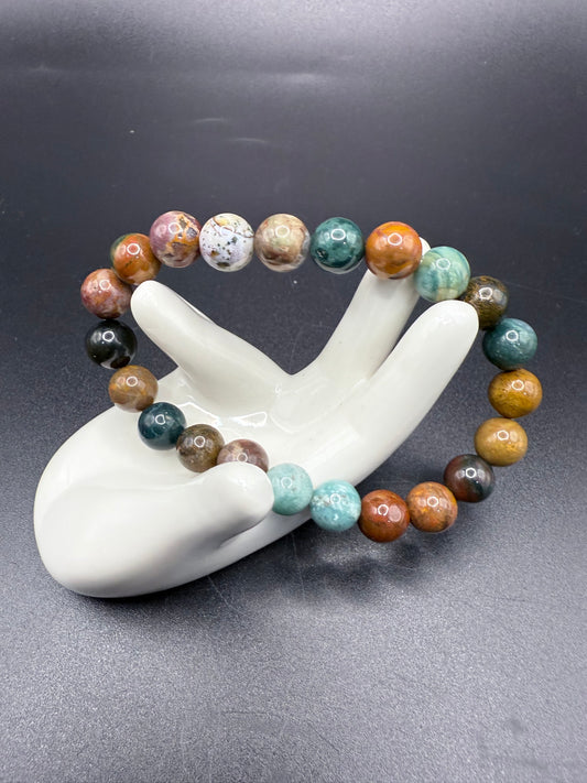 Indian Moss Agate Bracelet – 8mm