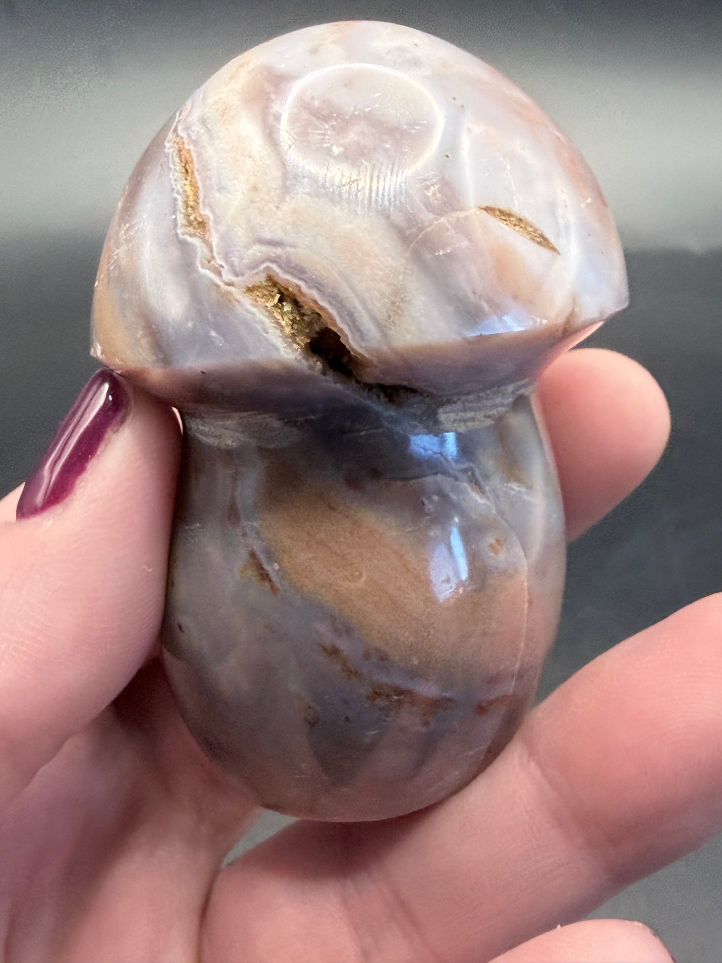 Ocean Jasper Mushroom Carving