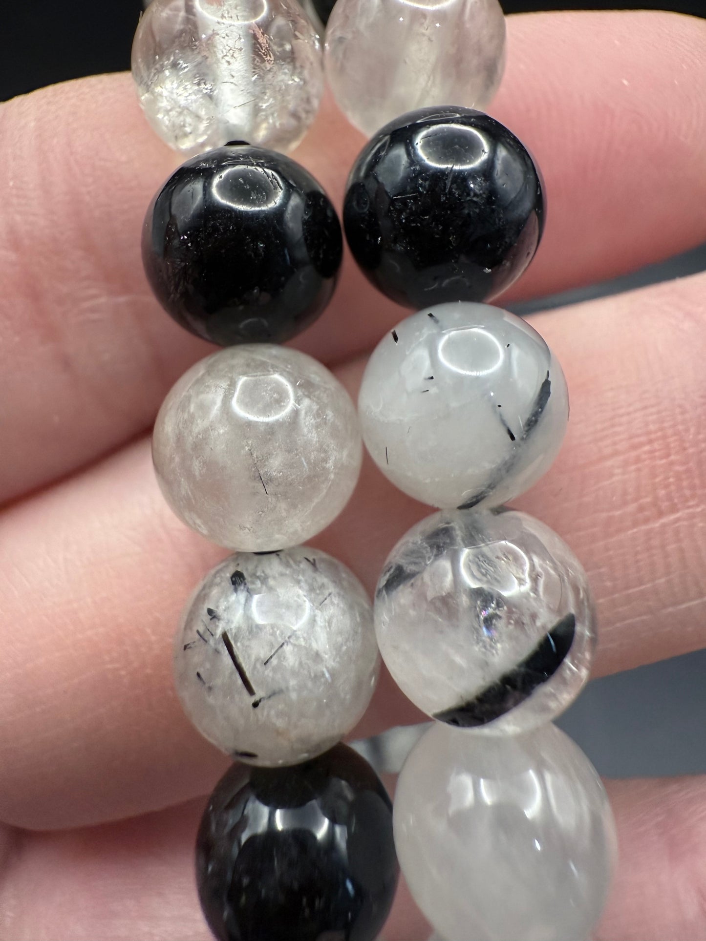 š¤āØ Black Rutile Quartz Bracelet āØš¤