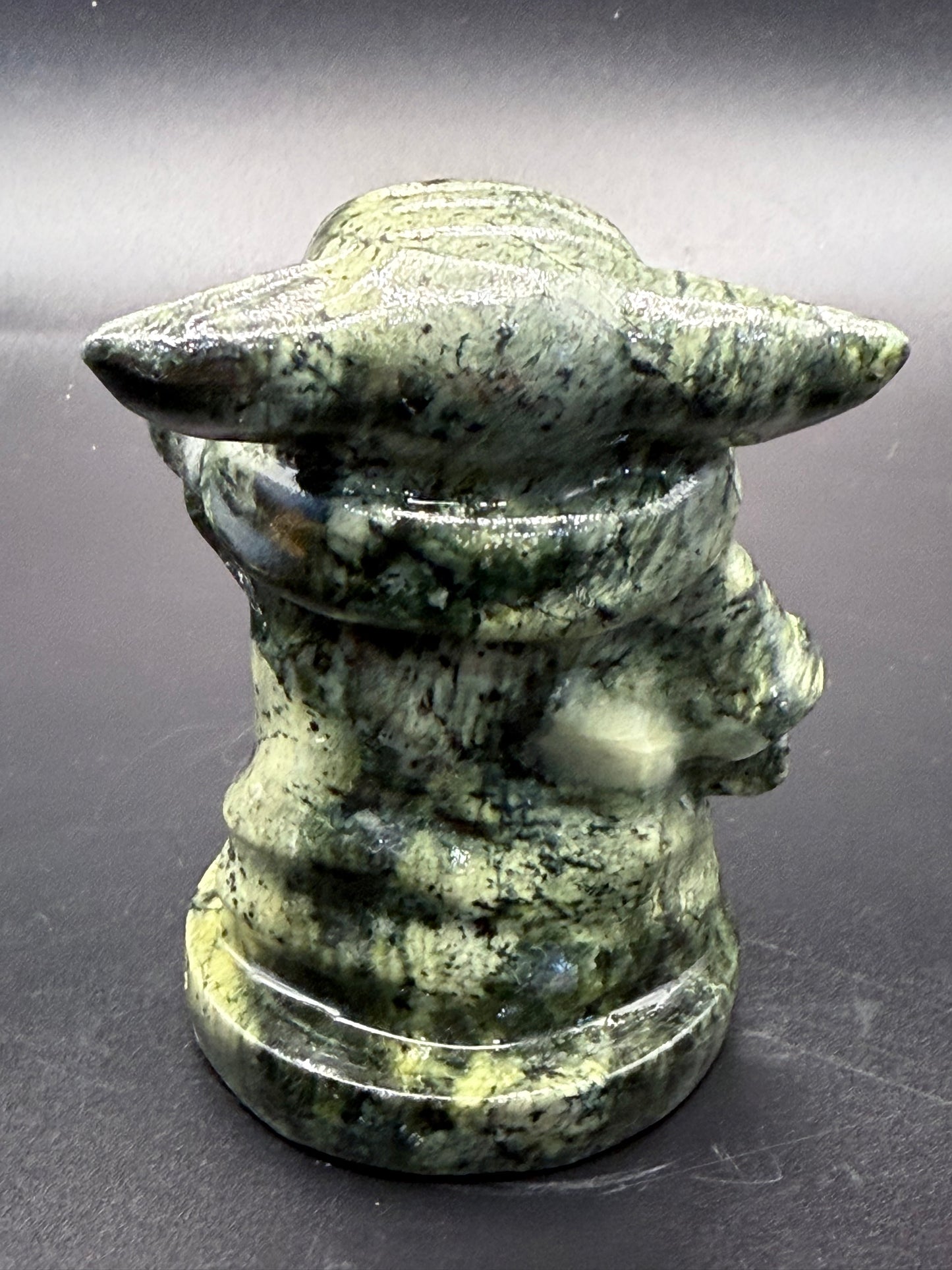 Serpentine Jade “Yoda” Carving 537g 10cm