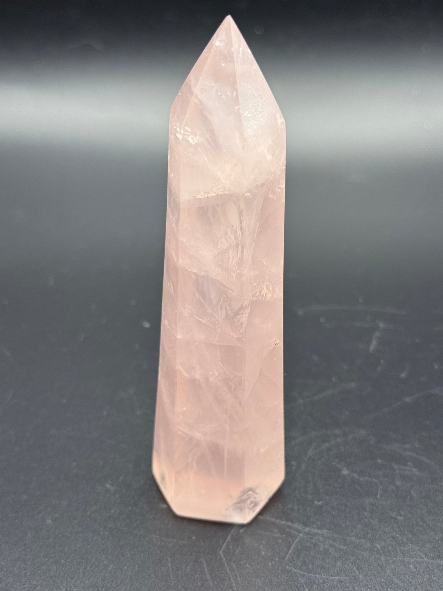 Rose Quartz point from Madagascar
