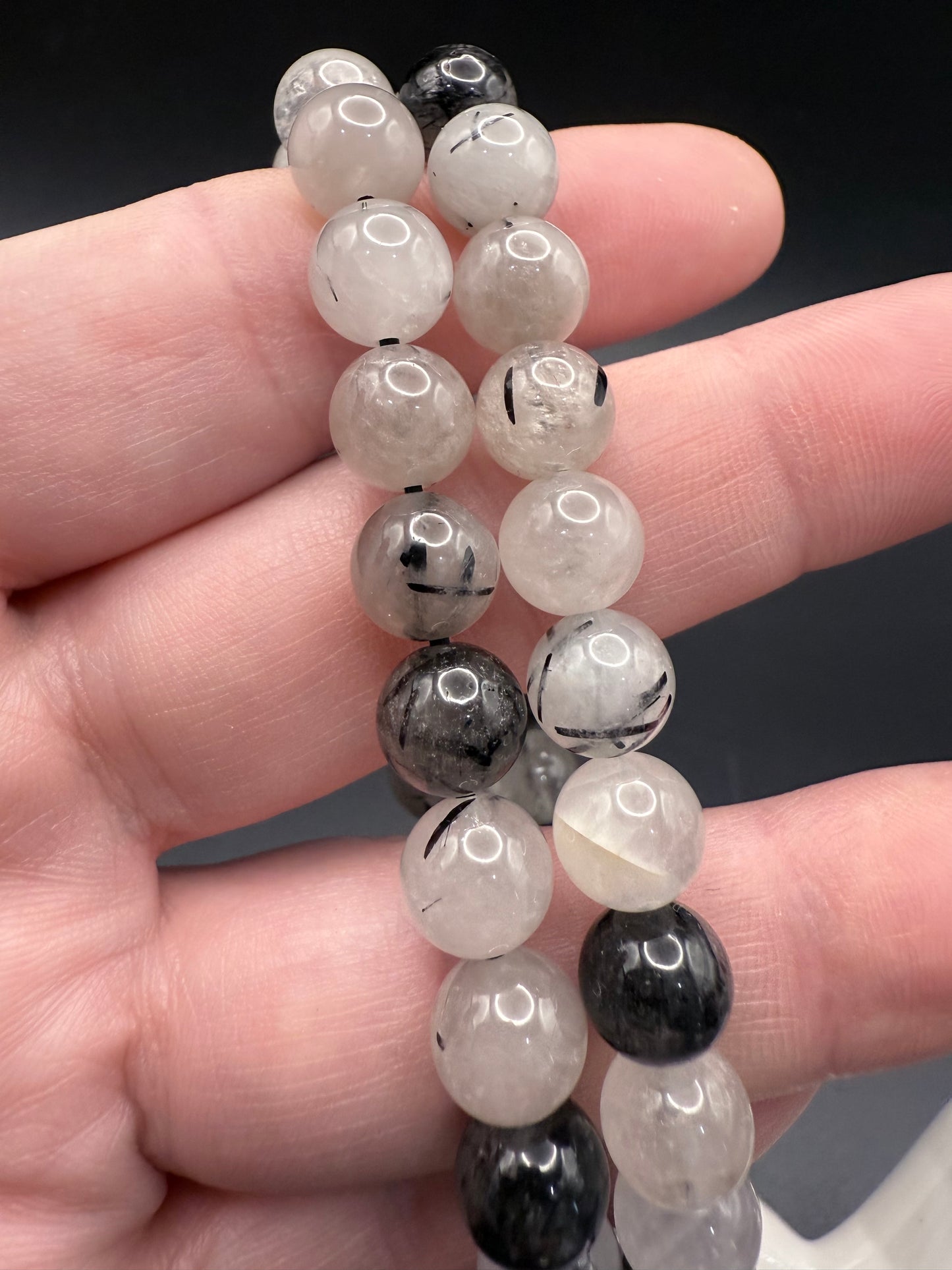 š¤āØ Black Rutile Quartz Bracelet āØš¤
