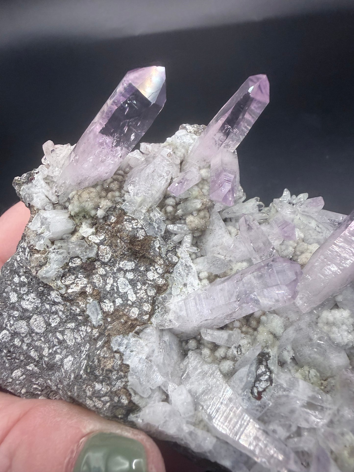 Vera Cruz Amethyst Cluster on Matrix