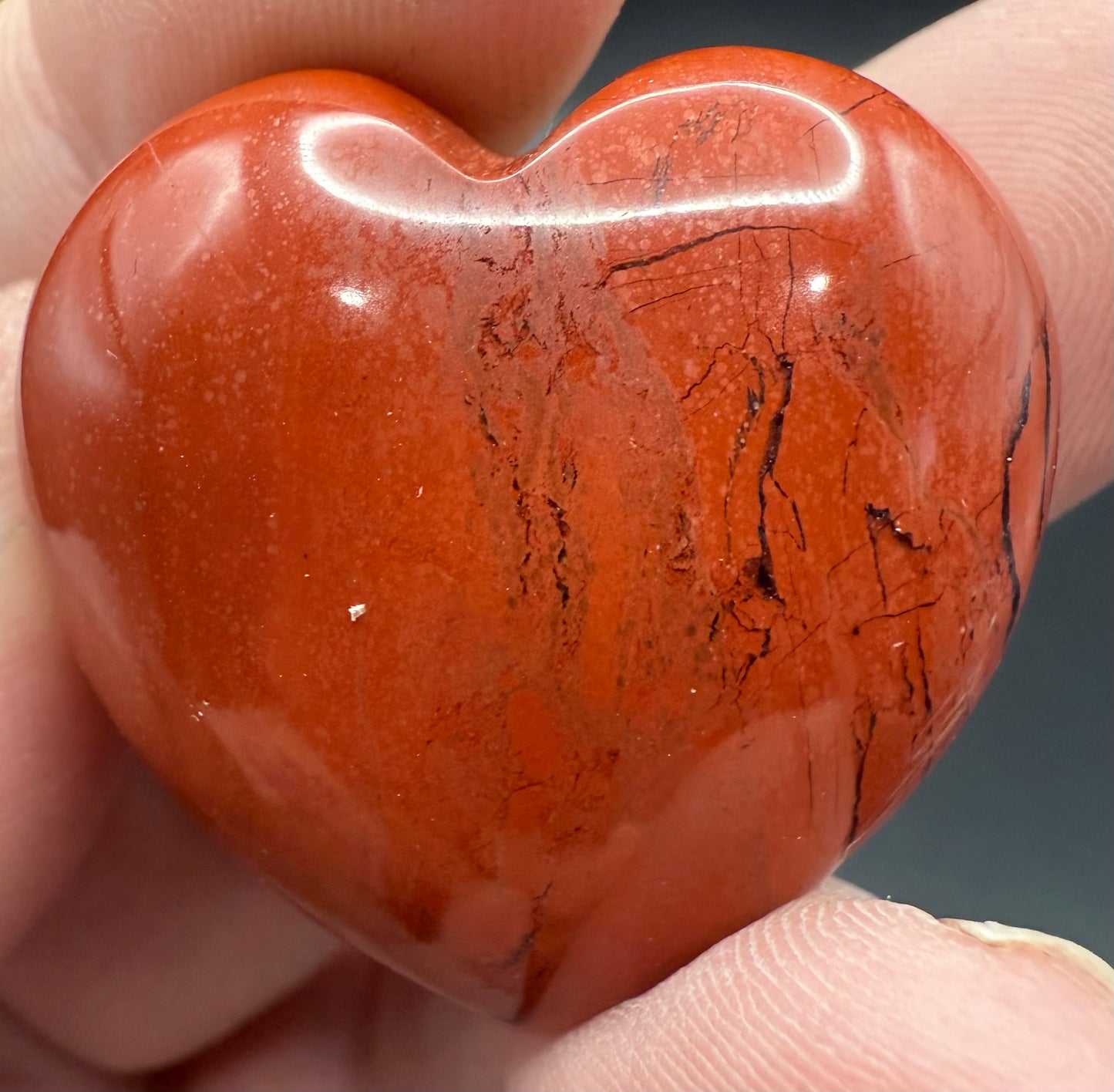 Red Jasper Heart – 3cm (Intuitively Chosen)