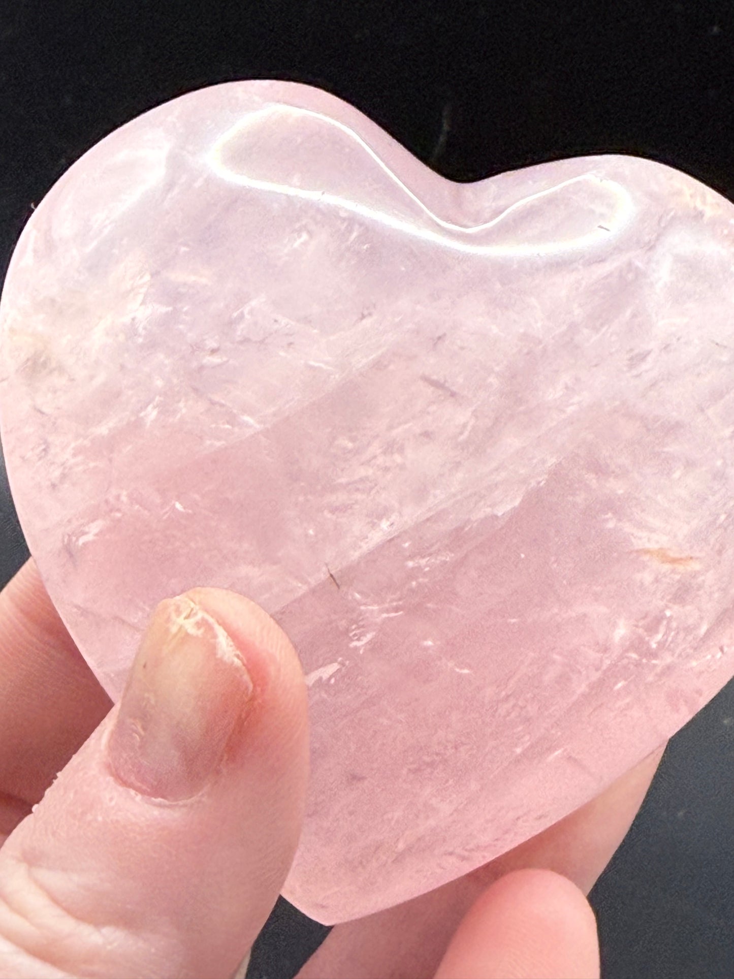 Rose Quartz Heart from Madagascar