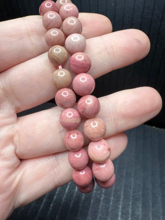 Pink Rhodonite 8mm Bracelet