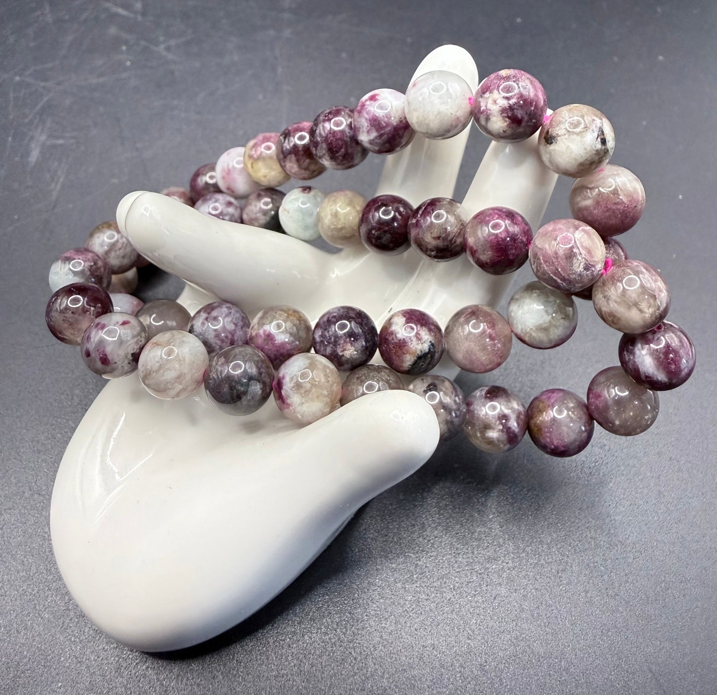 Pink Tourmaline (Rubellite) Bracelet 8MM - Crystal wonderland By Lisa