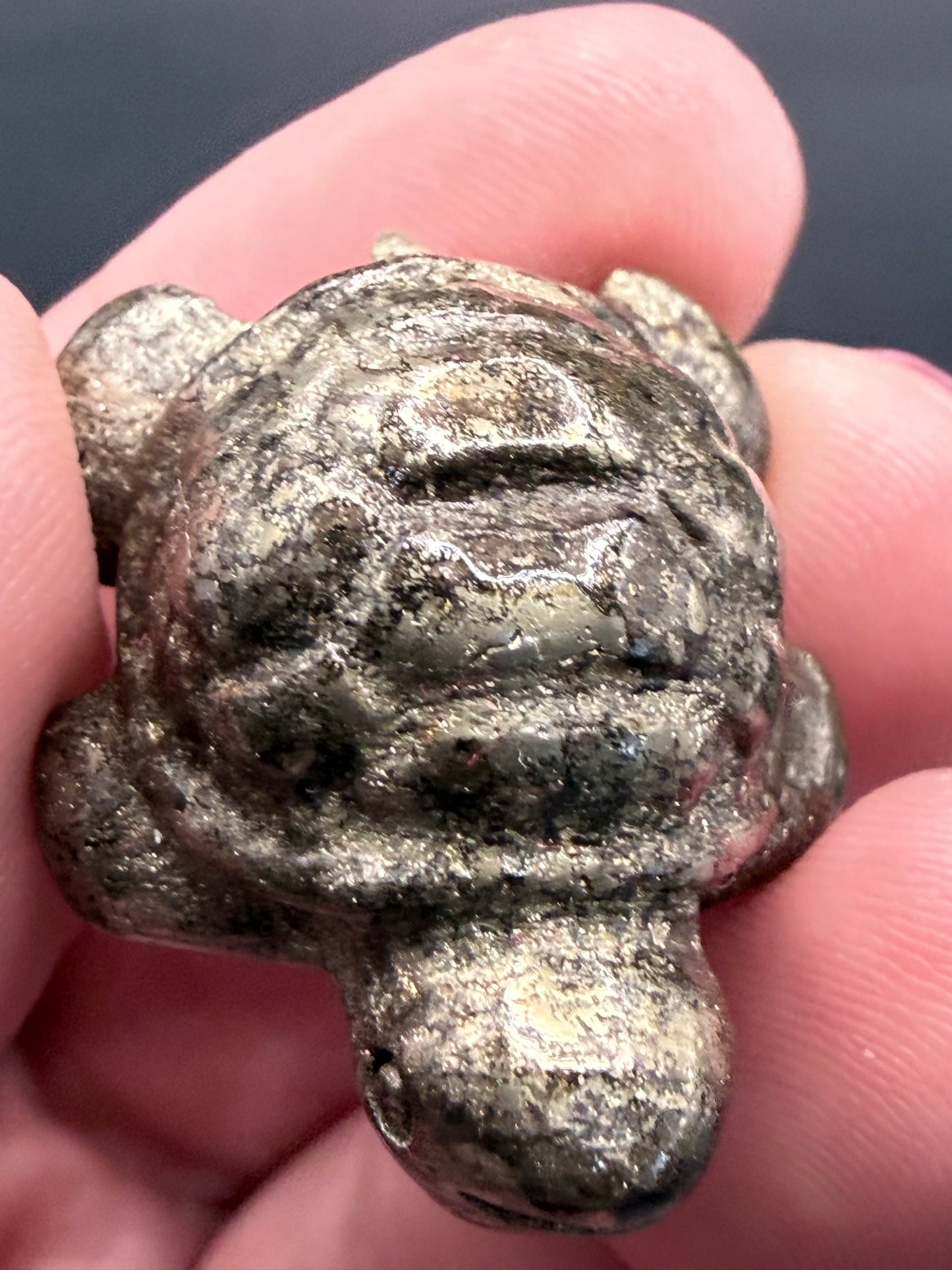 Pyrite Turtle β Strength, Luck & Protection