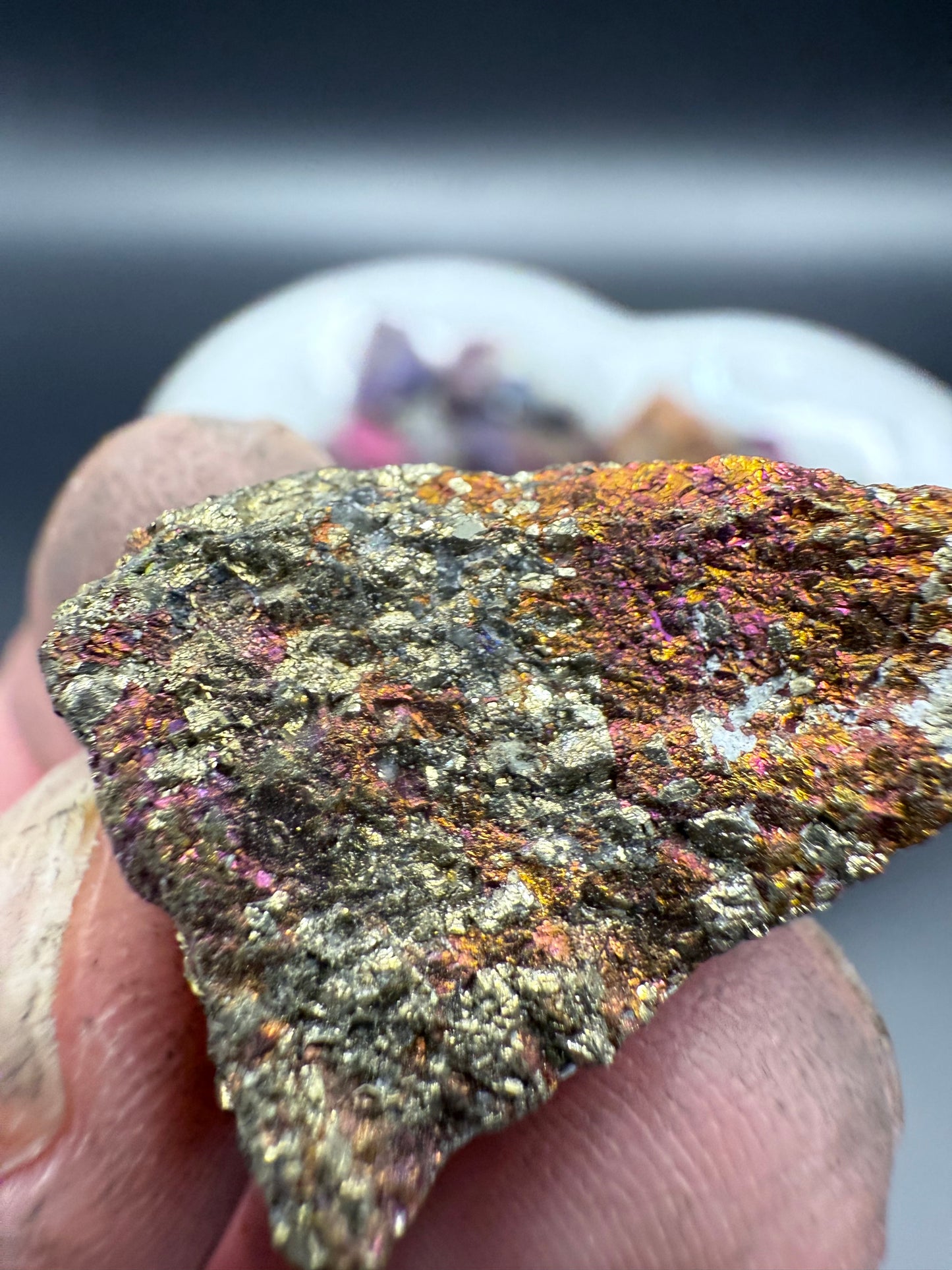 Raw Peacock Ore Specimen Tumbles 50gm