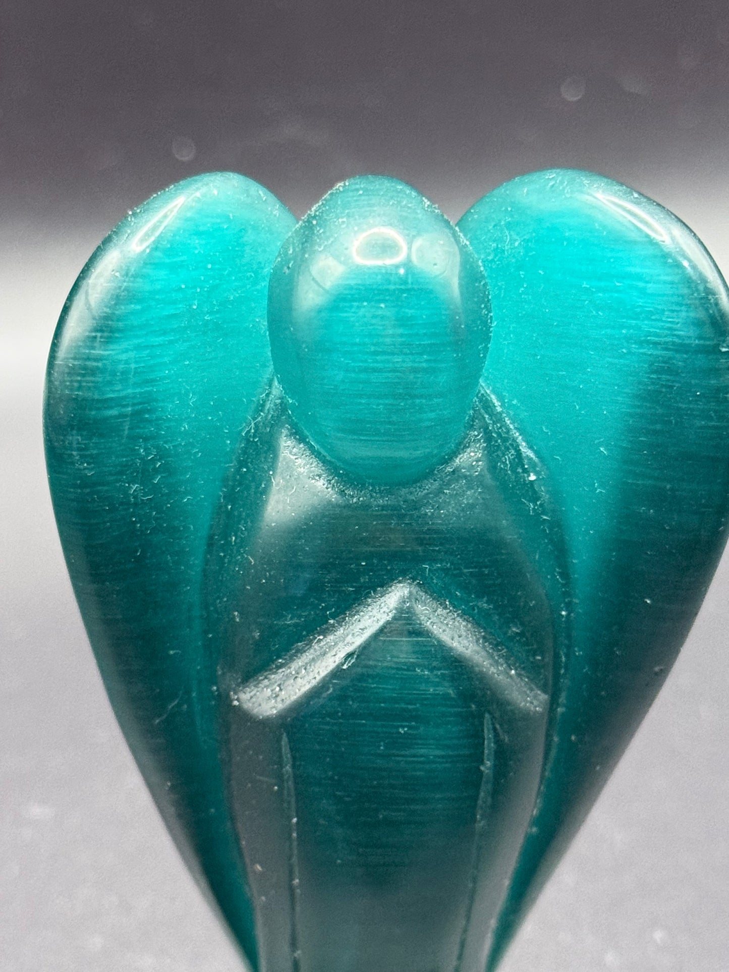 Emerald Green Cats Eye Angel