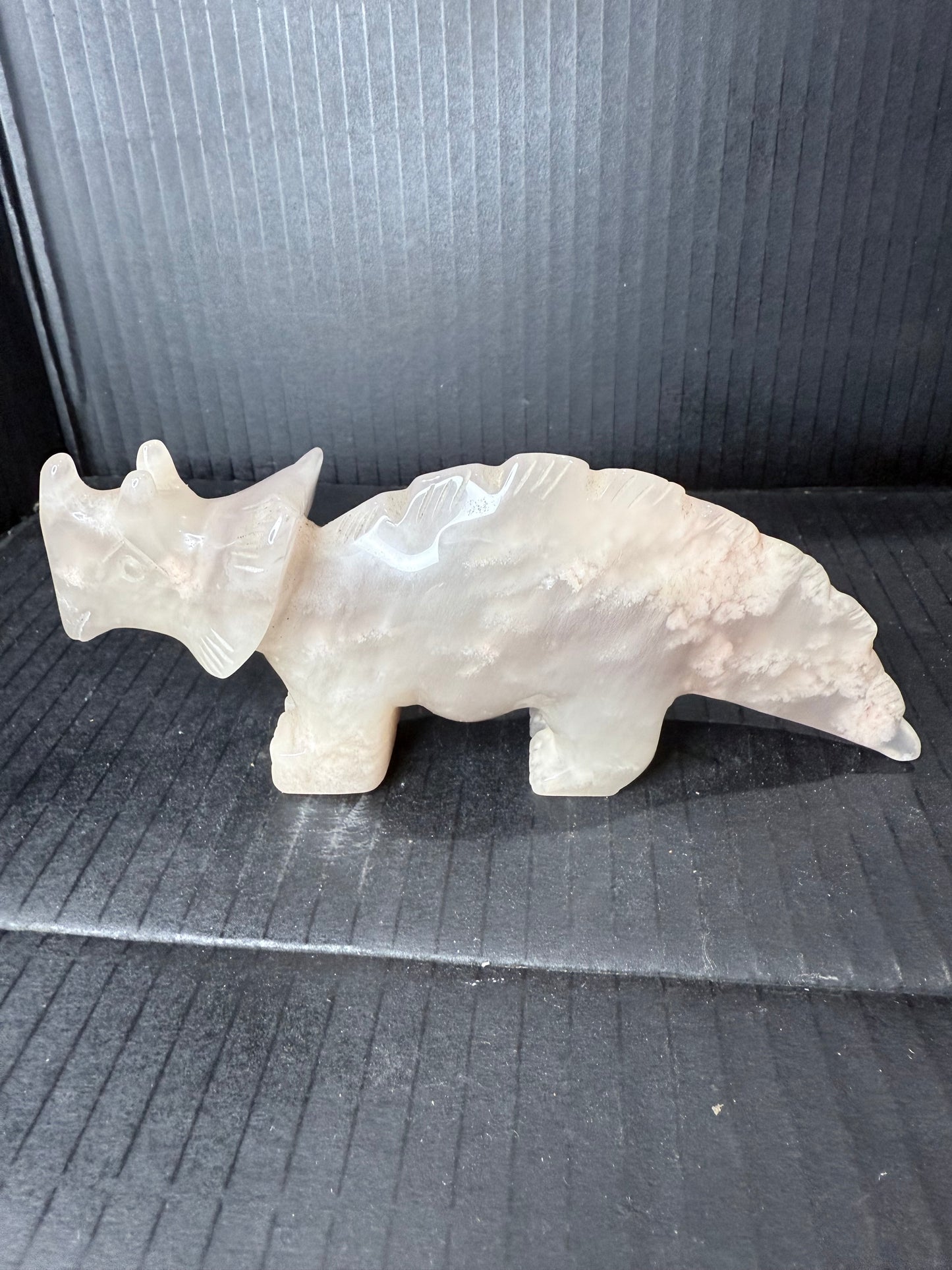 Flower Agate Triceratops Dino