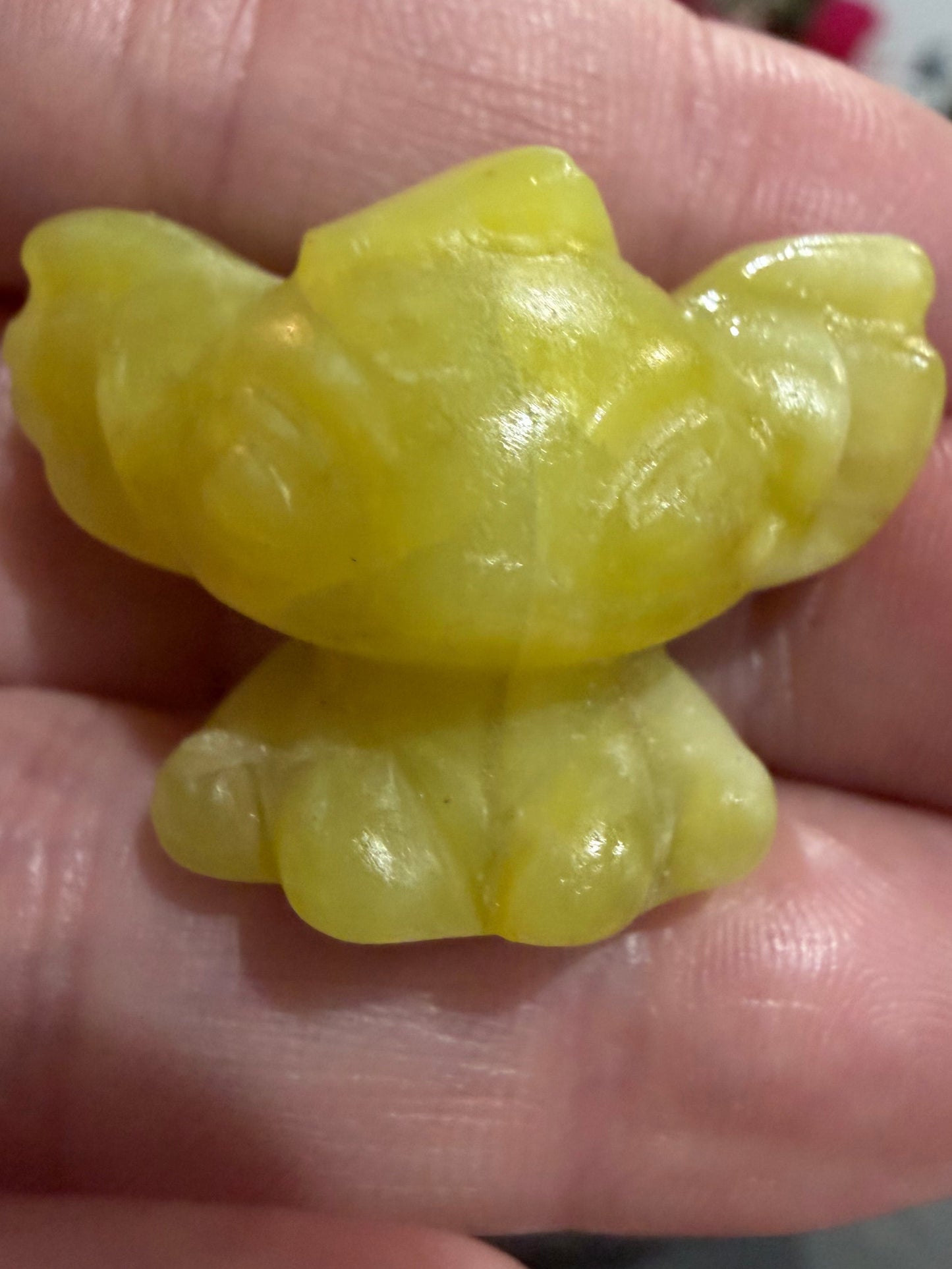 Stitch Crystal Mini Carving – Approx. 3cm (Choose Your Material)