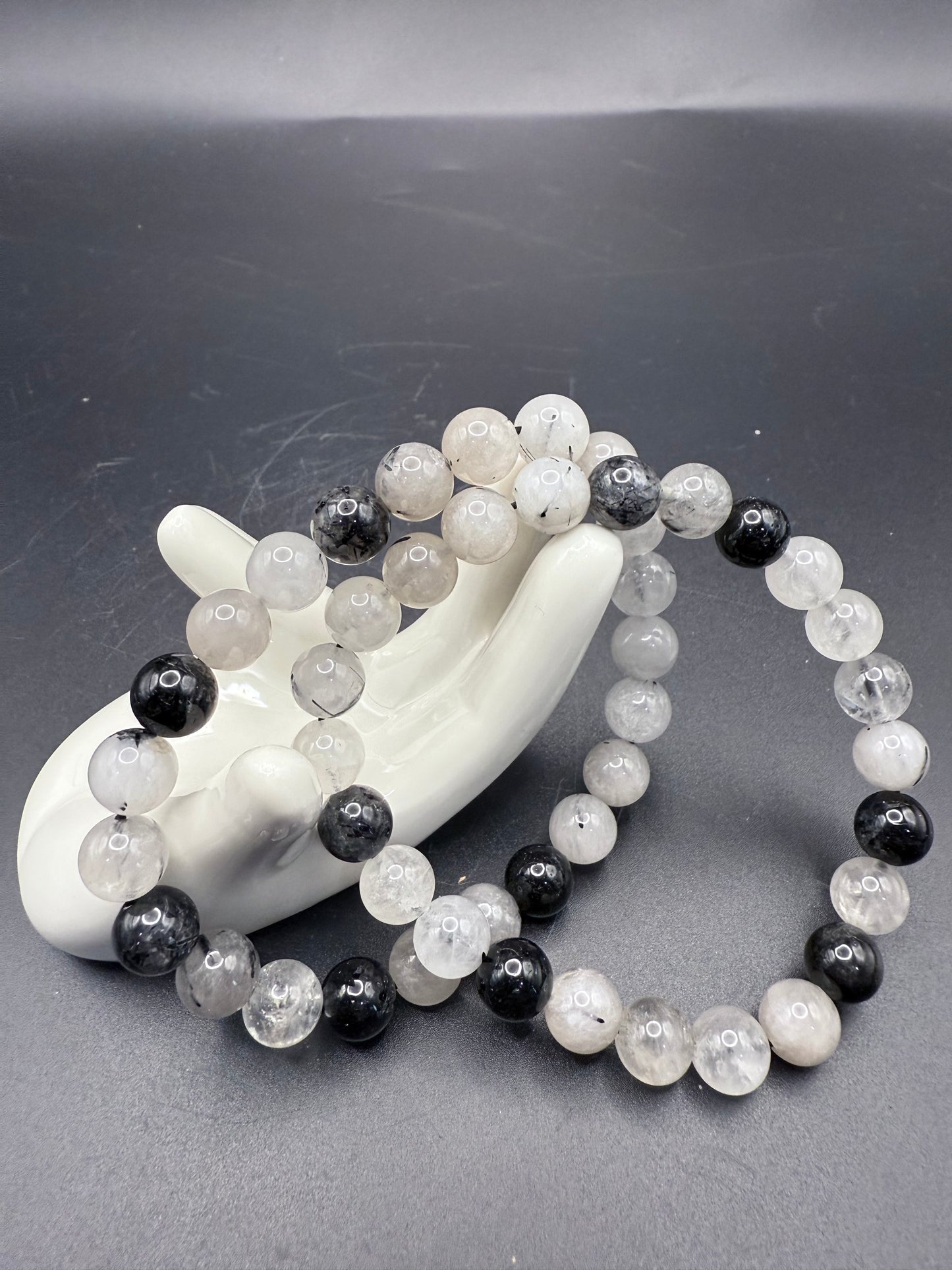 š¤āØ Black Rutile Quartz Bracelet āØš¤