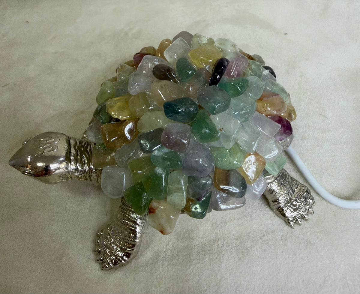Rainbow Fluorite Turtle Colour Changing USB Lamp