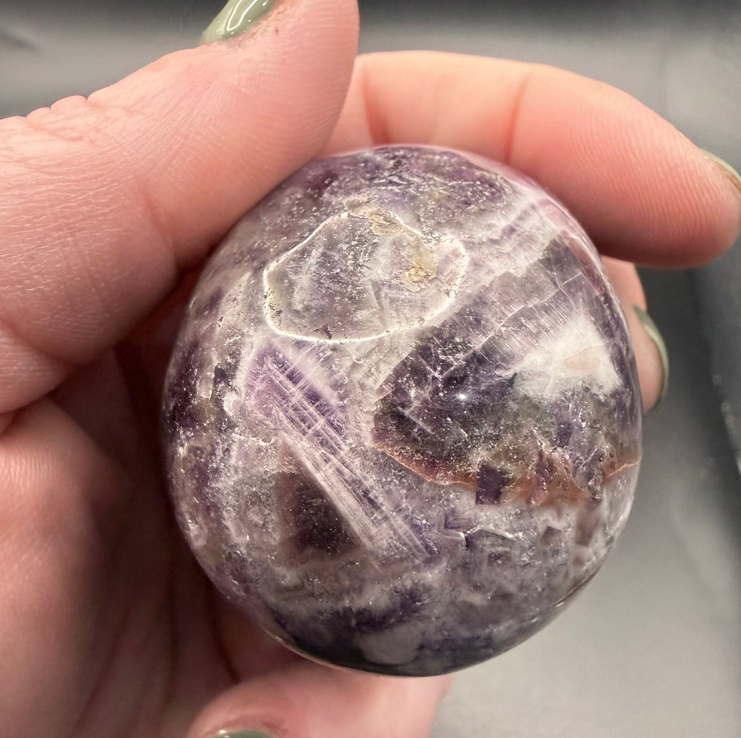Dream Amethyst Skull Carving – 130g | 5.6 × 4.2cm