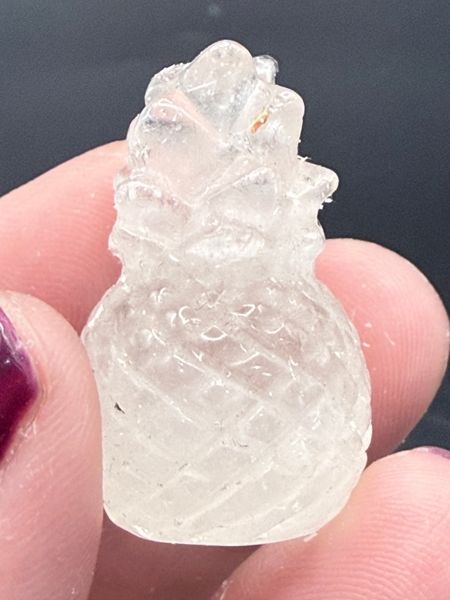 Crystal Pineapple Carvings