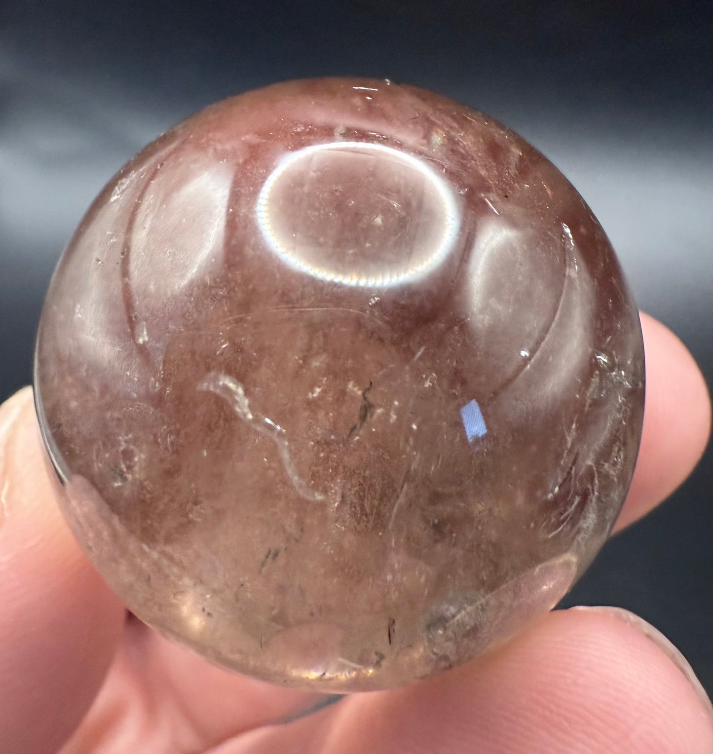 Smoky Quartz Sphere with Rainbows ā 60g | 3.5cm A