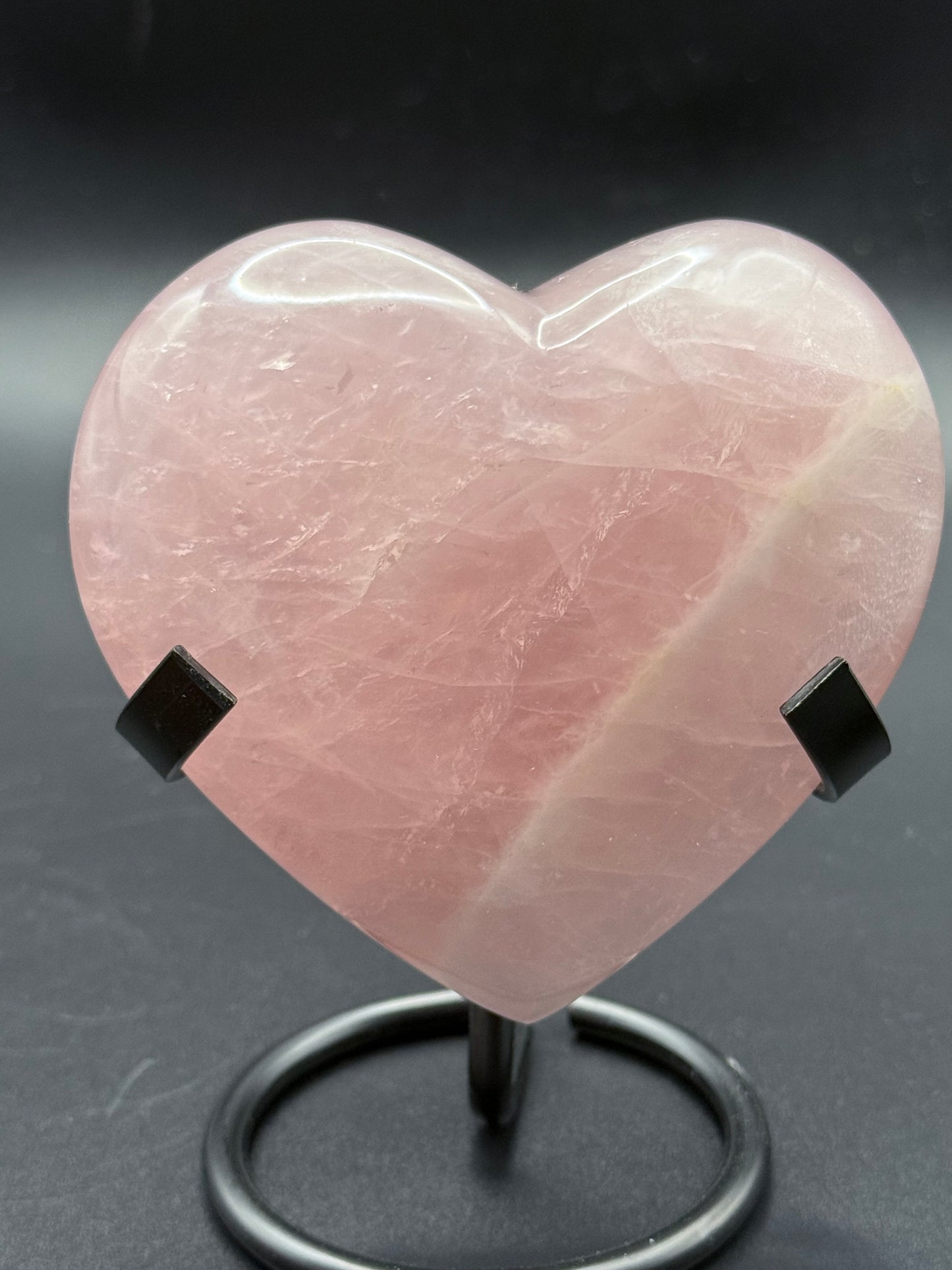 Rose Quartz Heart from Madagascar