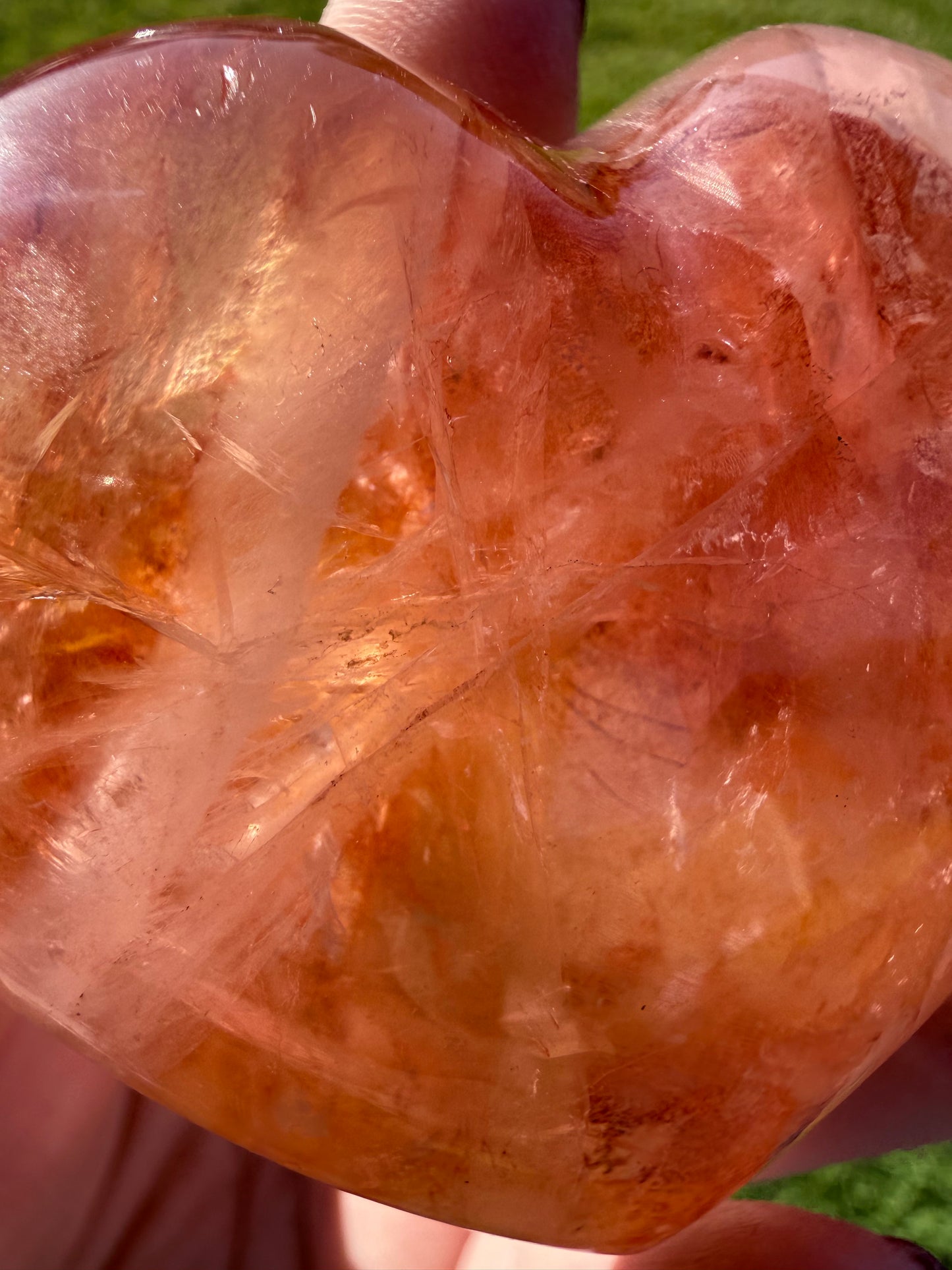 FIRE QUARTZ HEART
