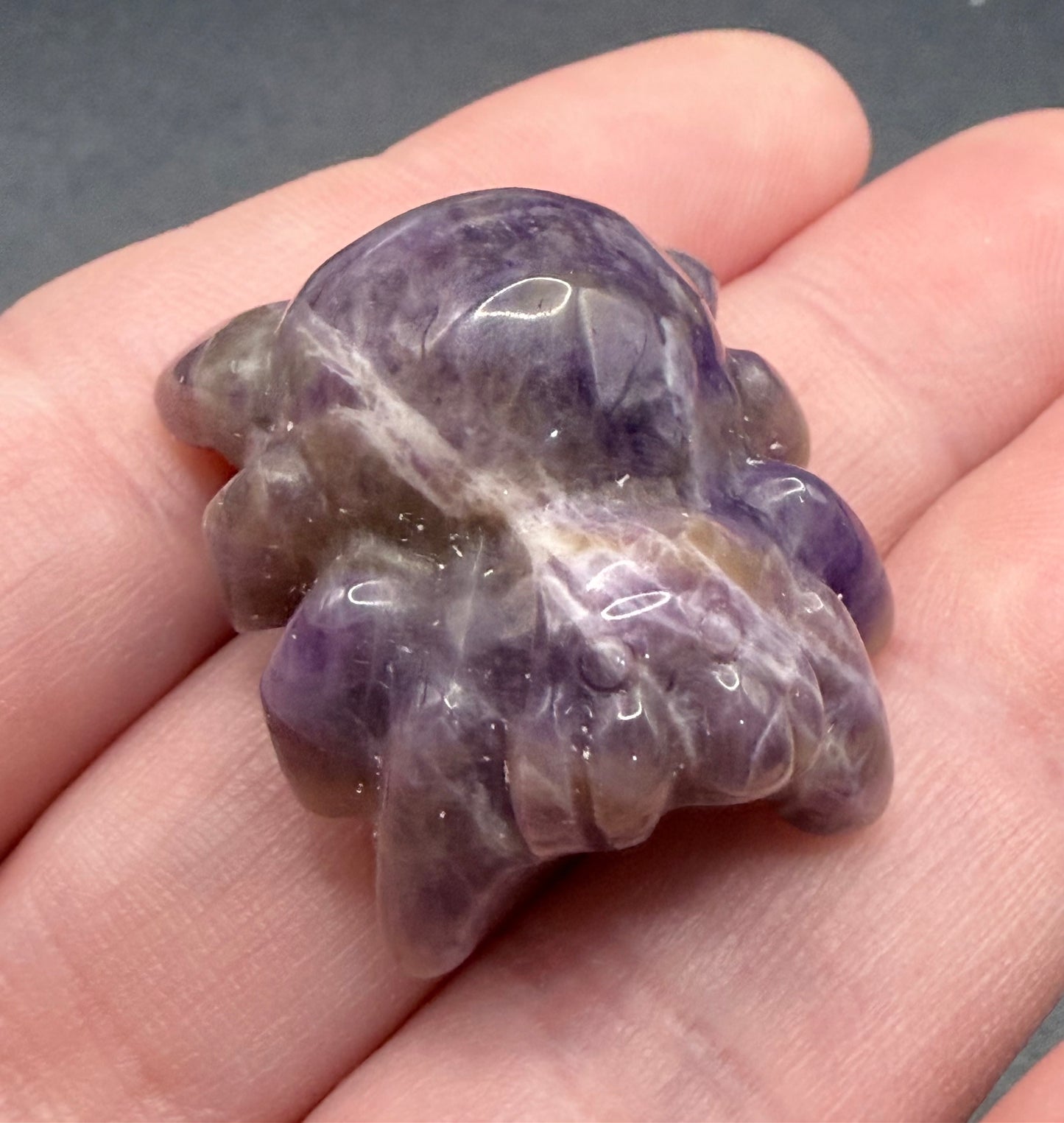 Amethyst Spider Carving β 2.7cm