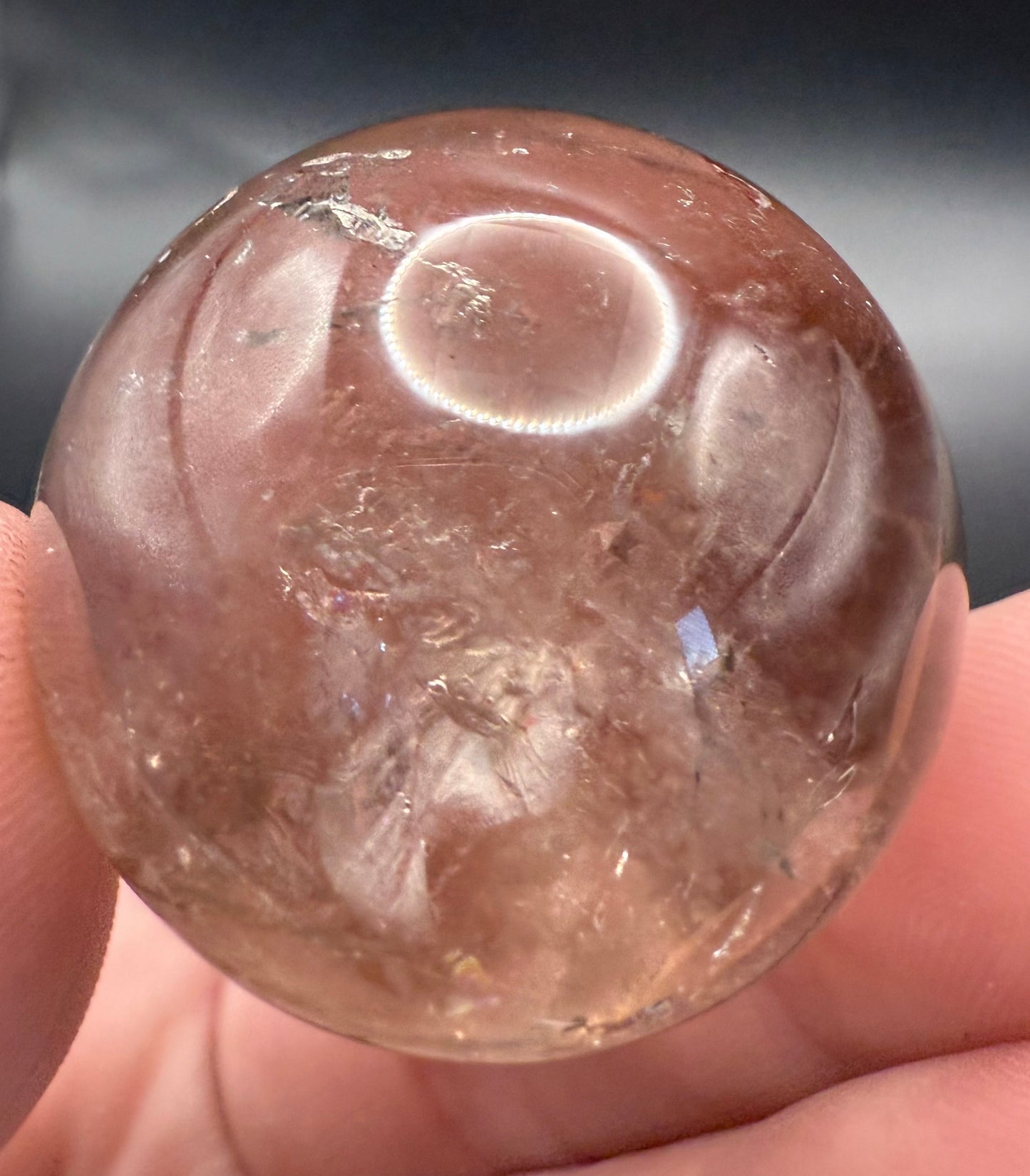 Smoky Quartz Sphere with Rainbows ā 60g | 3.5cm A