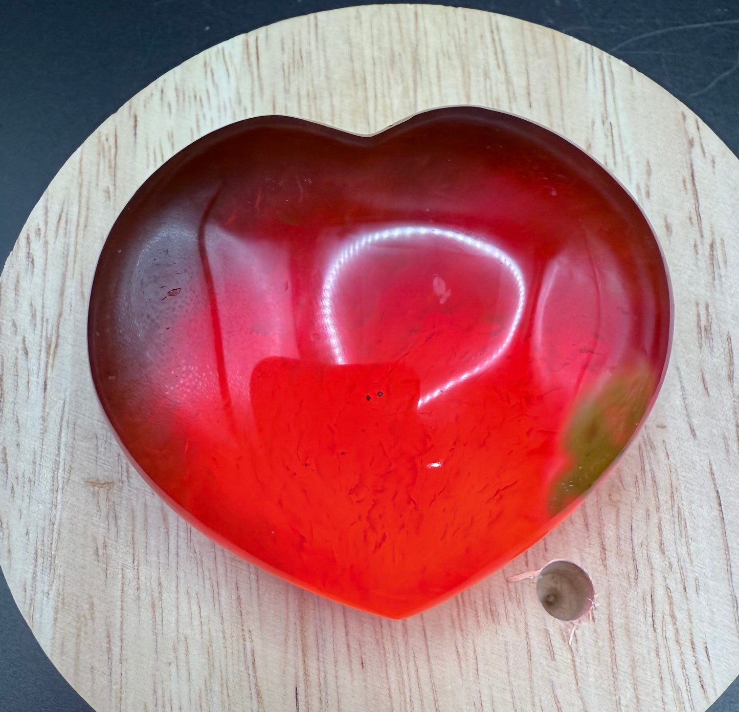 Carnelian Heart – 6cm
