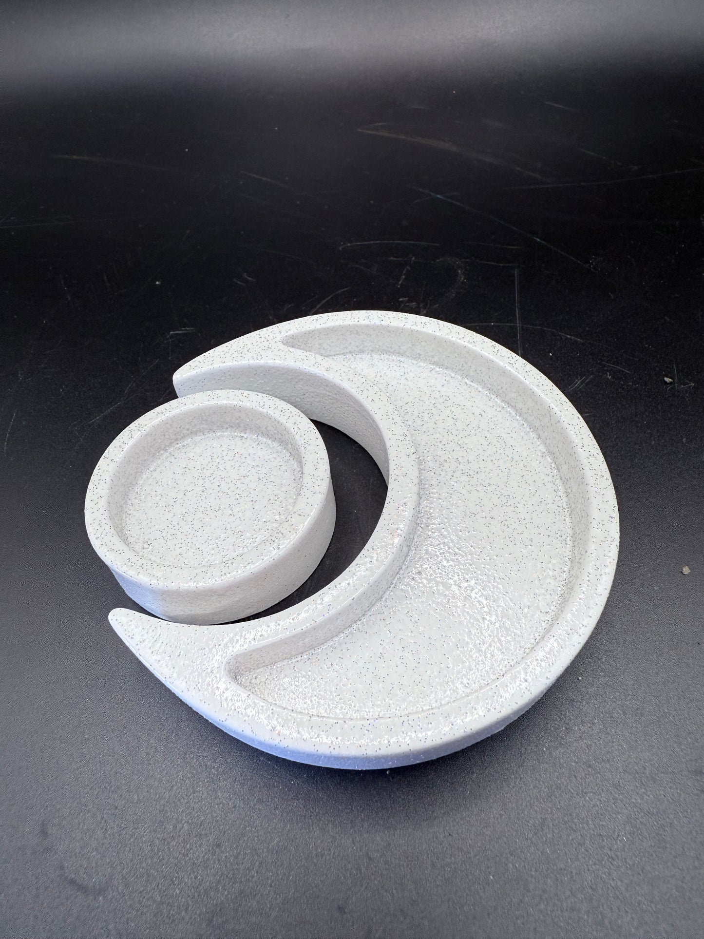 Moon 2 piece Sphere and Chips or tumble Holders