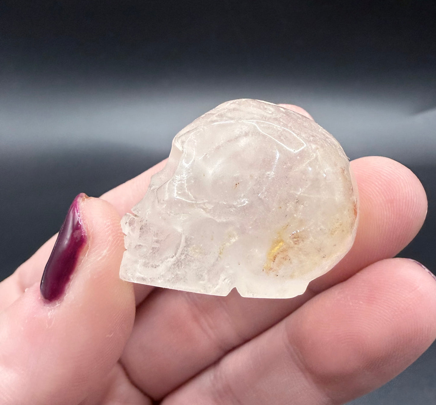 Clear Quartz Skull with Inclusion