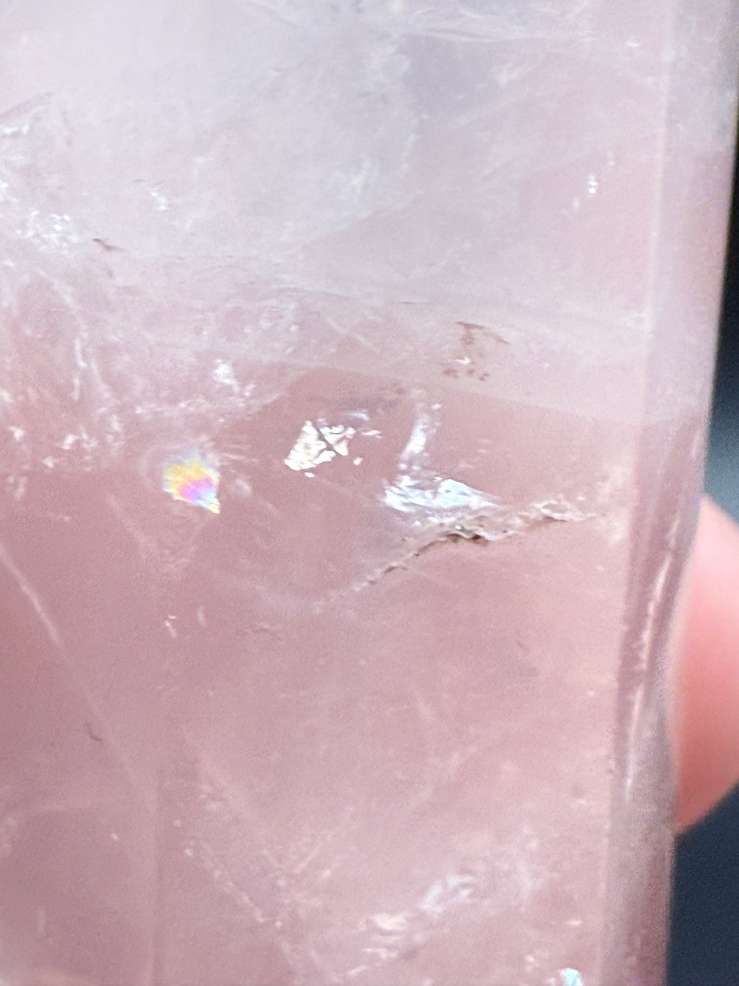 Rose Quartz point from Madagascar