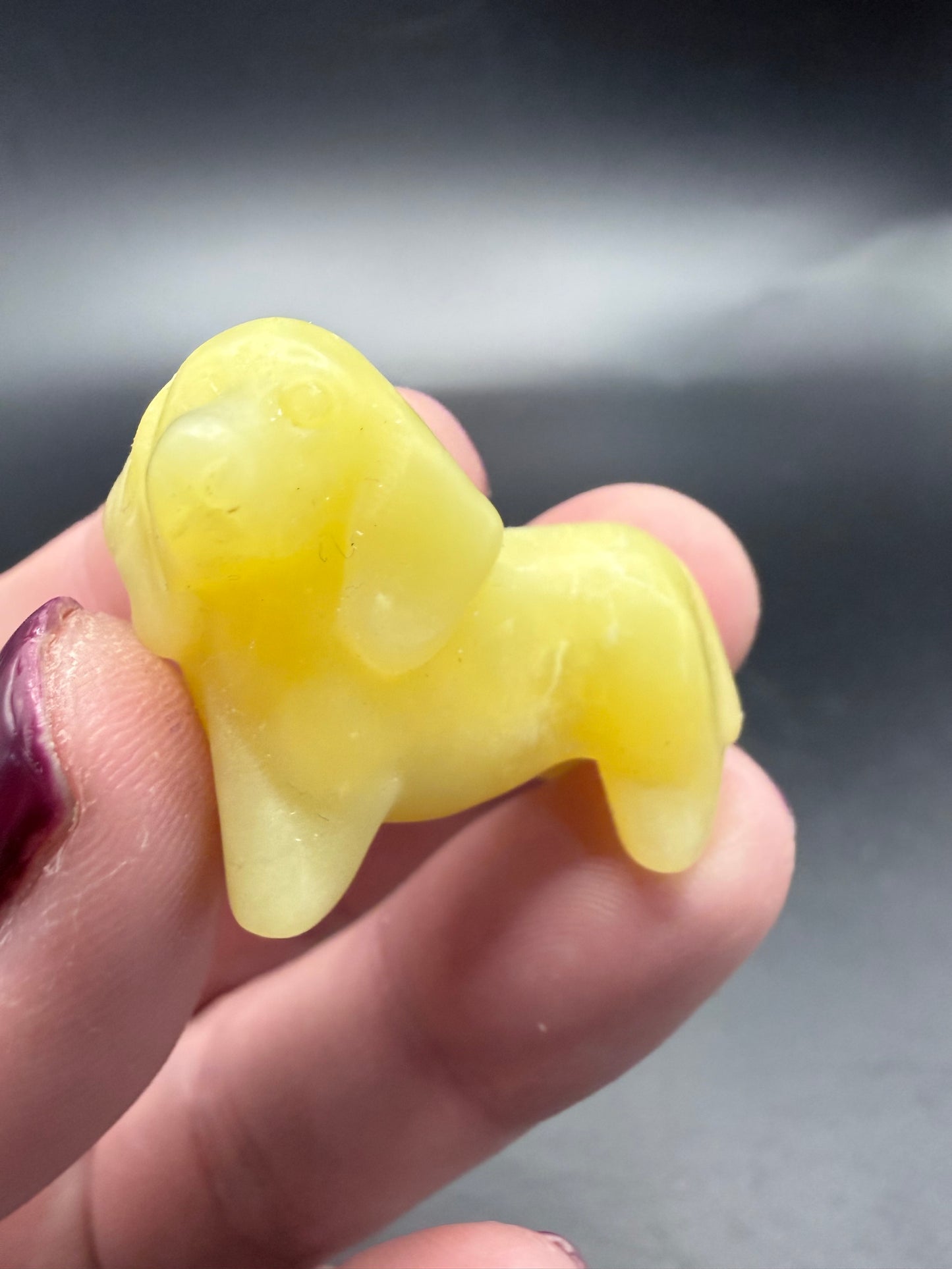Crystal Sausage Dog Carvings