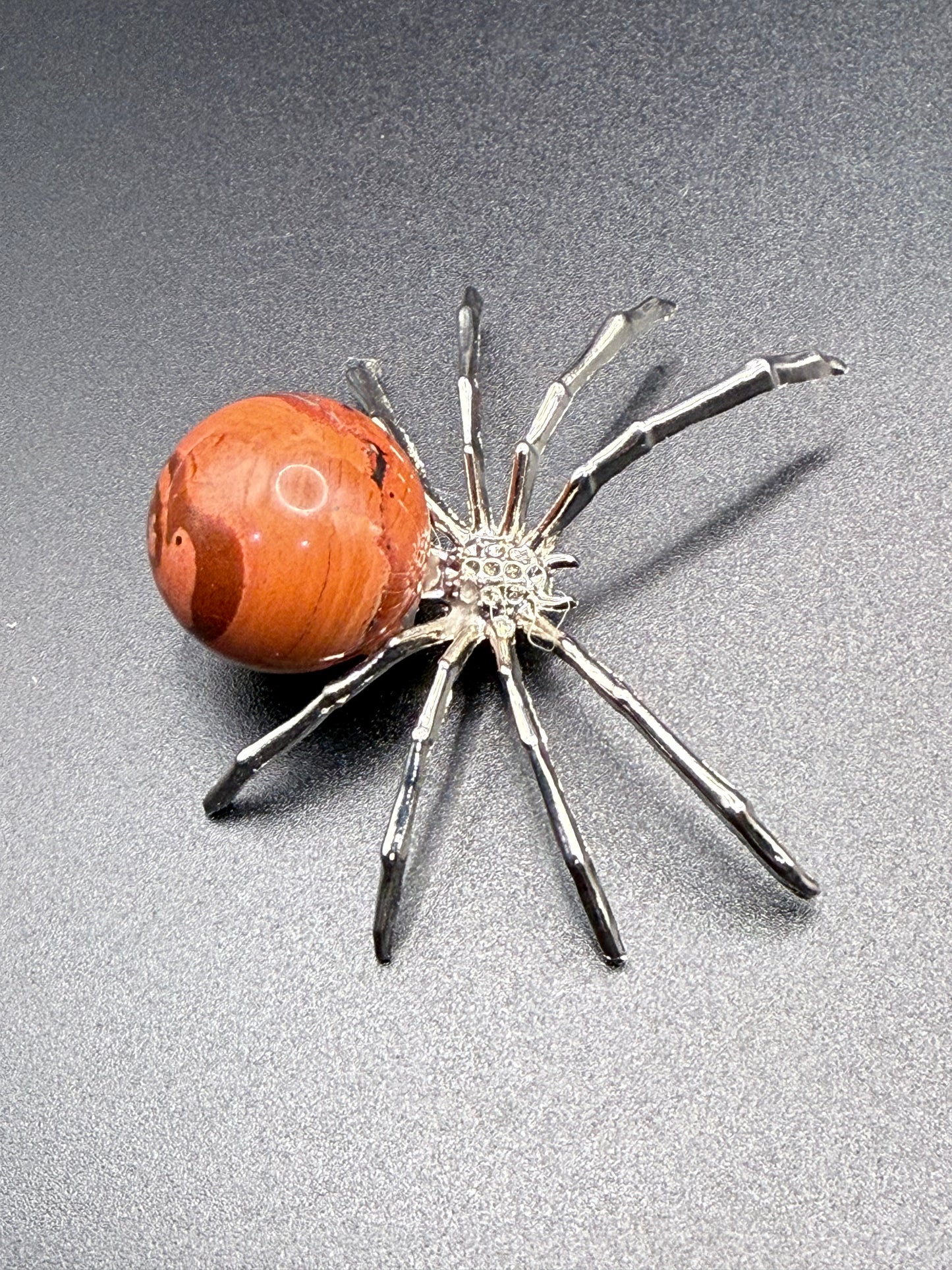 Red Jasper Crystal Spider