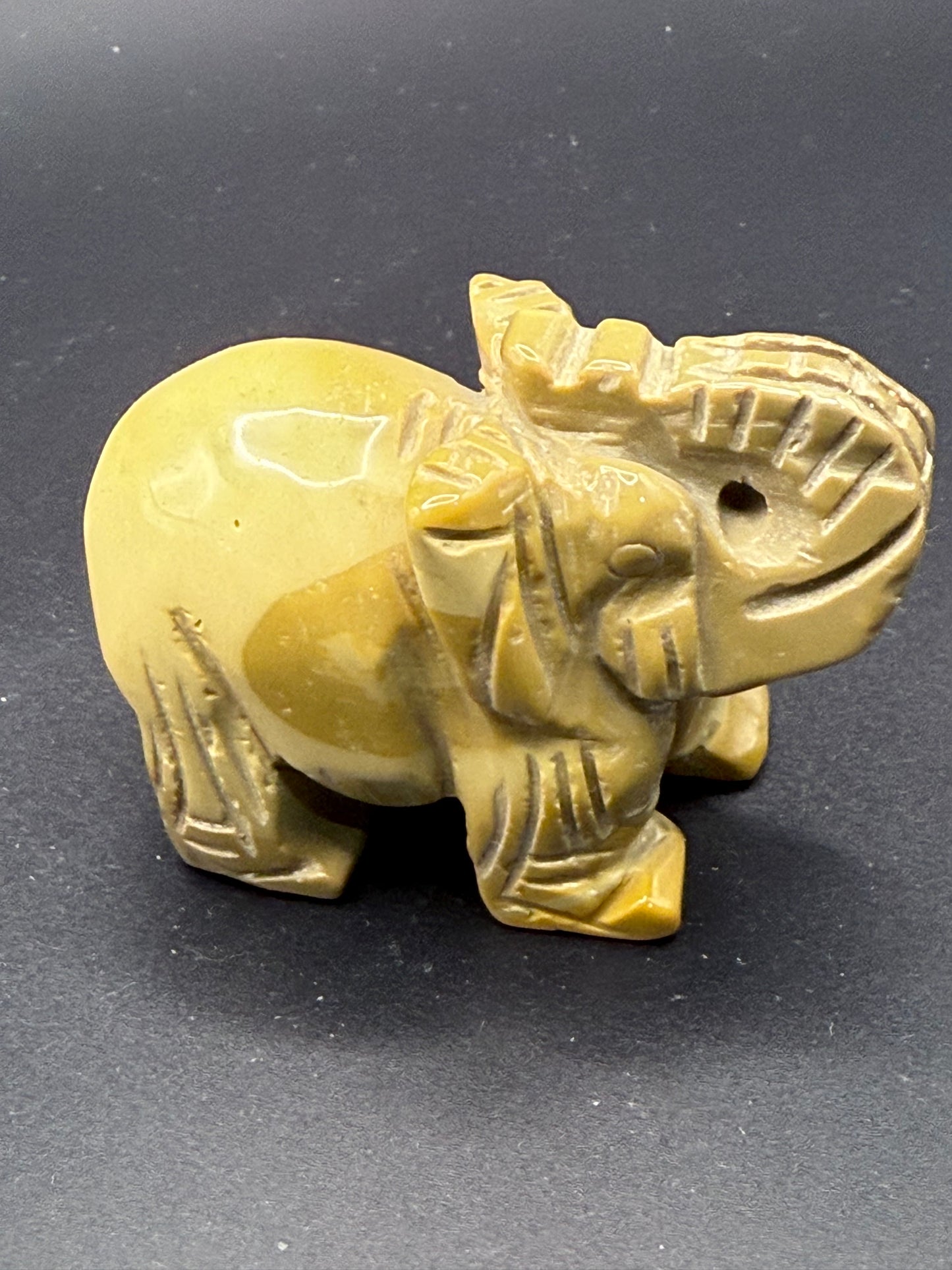 Yellow Jasper Elephant