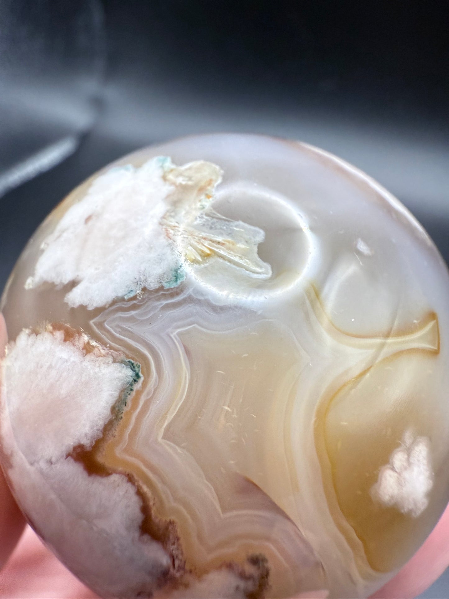 Flower Agate Sphere