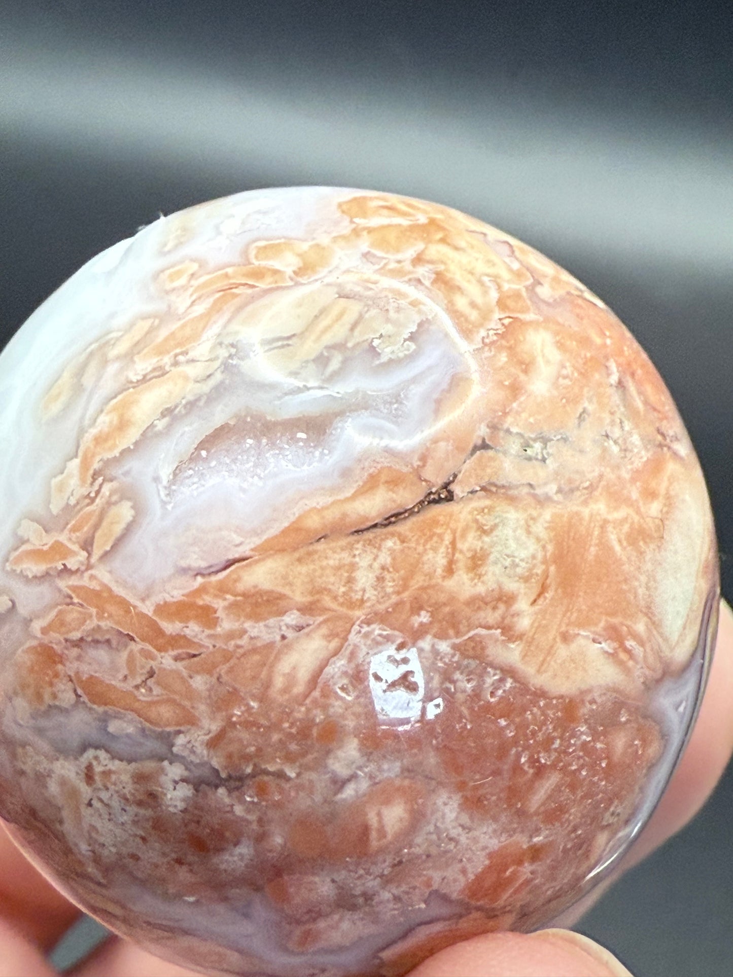 Druzy Pink Petal Agate