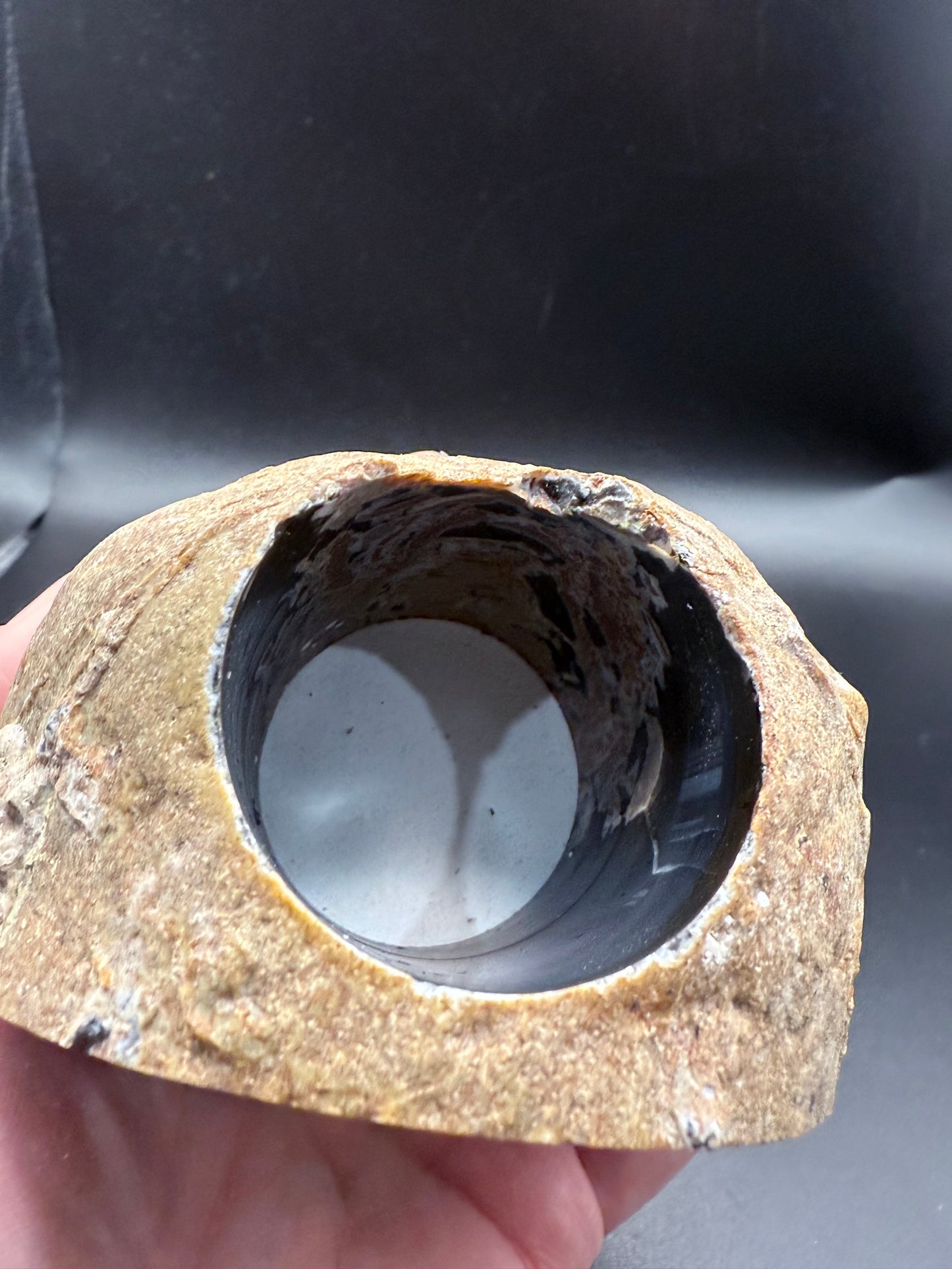 Natural Agate Candle Holder