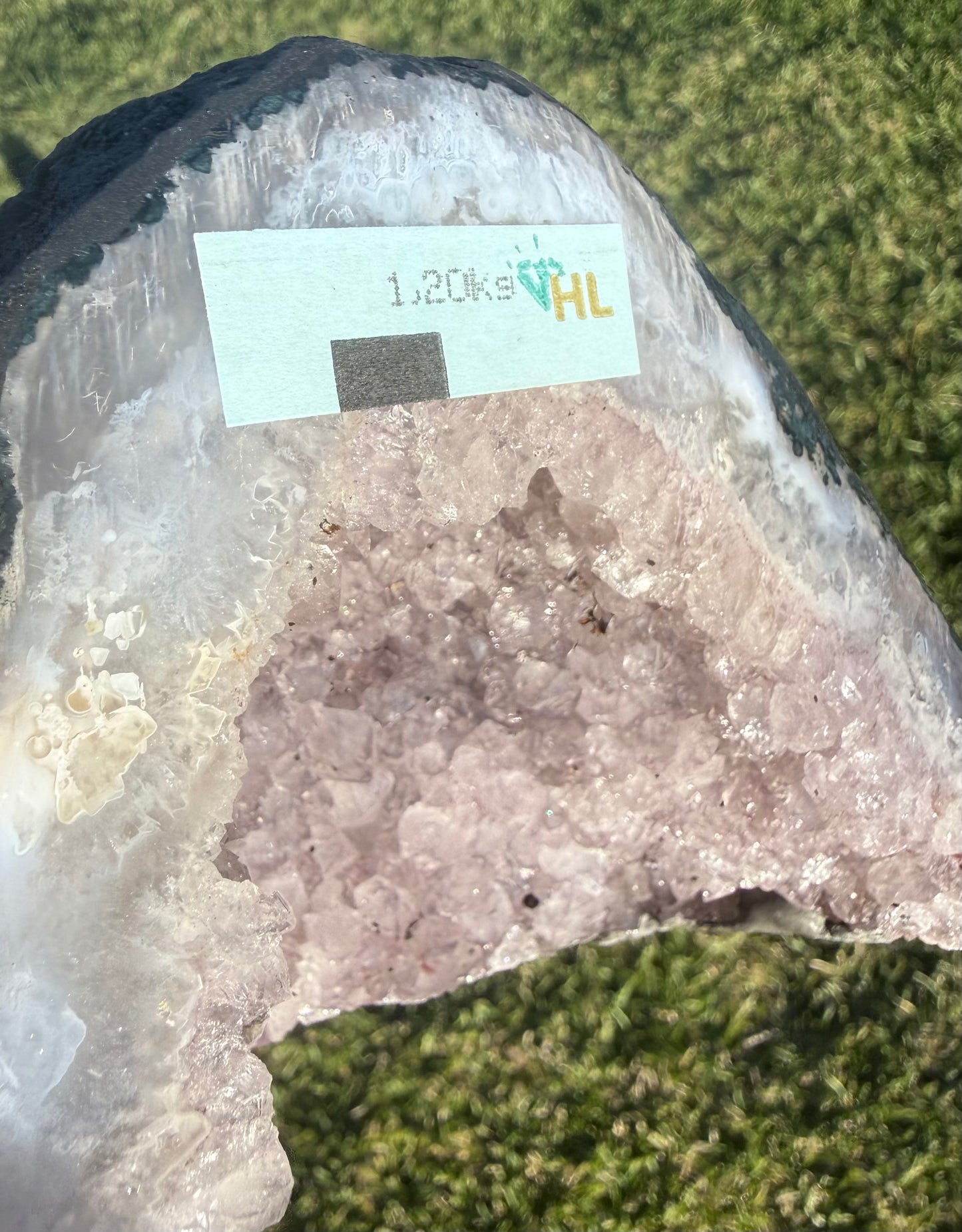 Amethyst Cathedral Geode – 1.20 kg (11 × 15 cm)