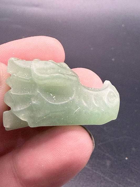 Green Aventurine Dragon Head – 3.2cm