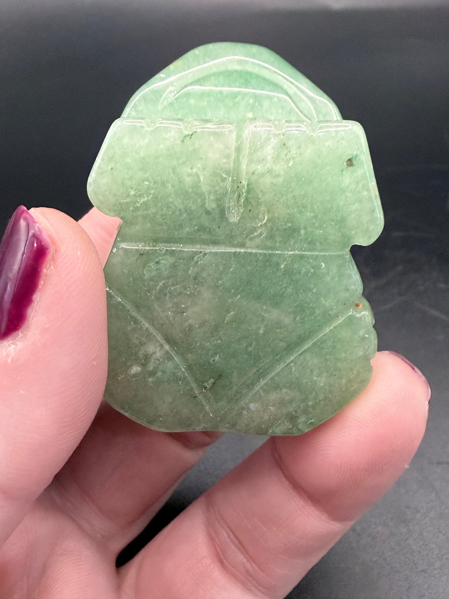 Green Aventurine Frog Carving 5cm