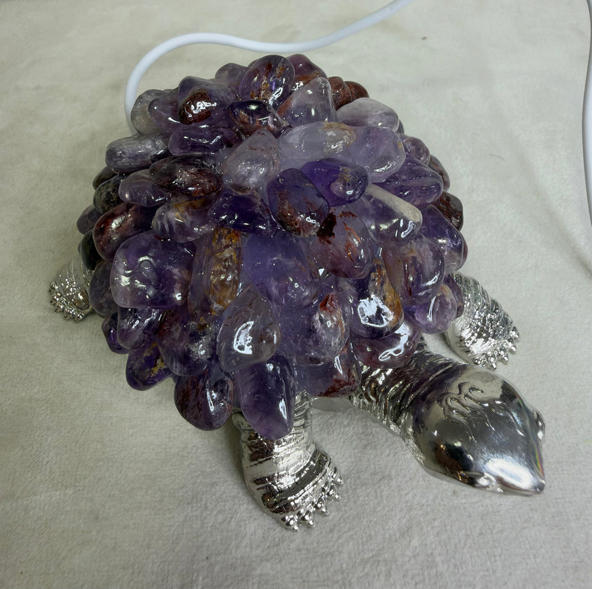 Amethyst Turtle Colour Changing USB Lamp