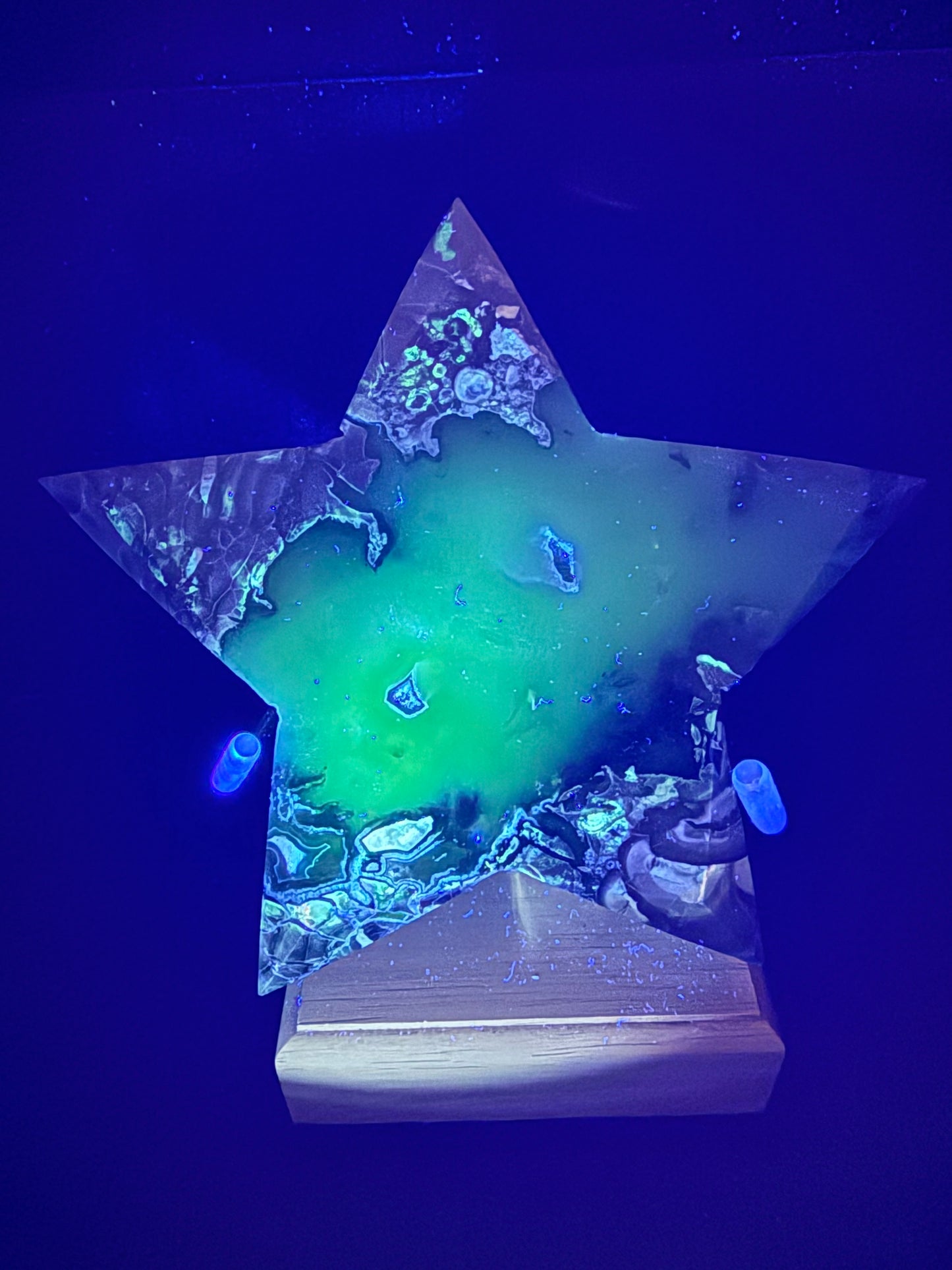 Volcano Agate 1kg Star on Stand