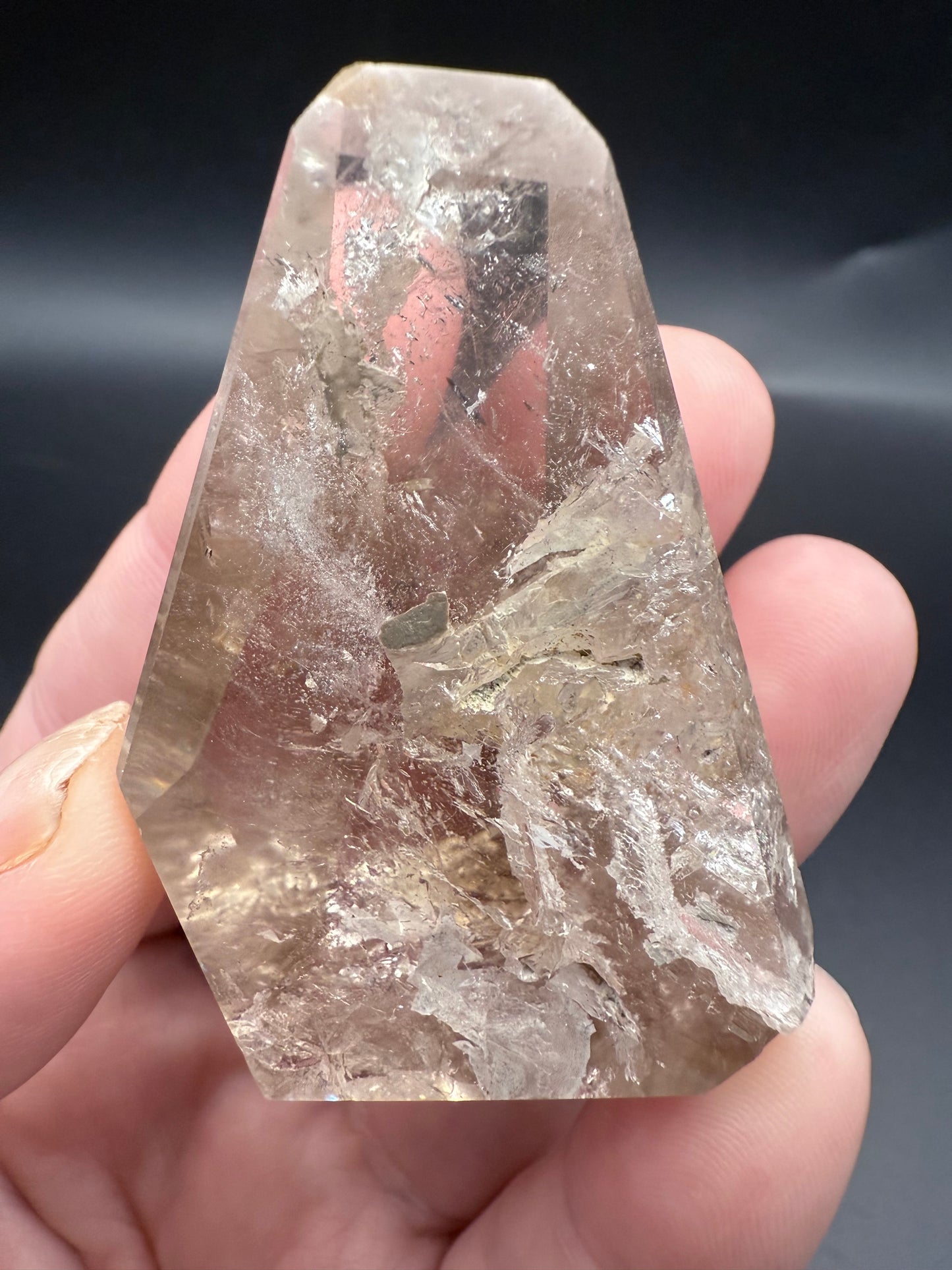Included Smoky Quartz with Rainbow