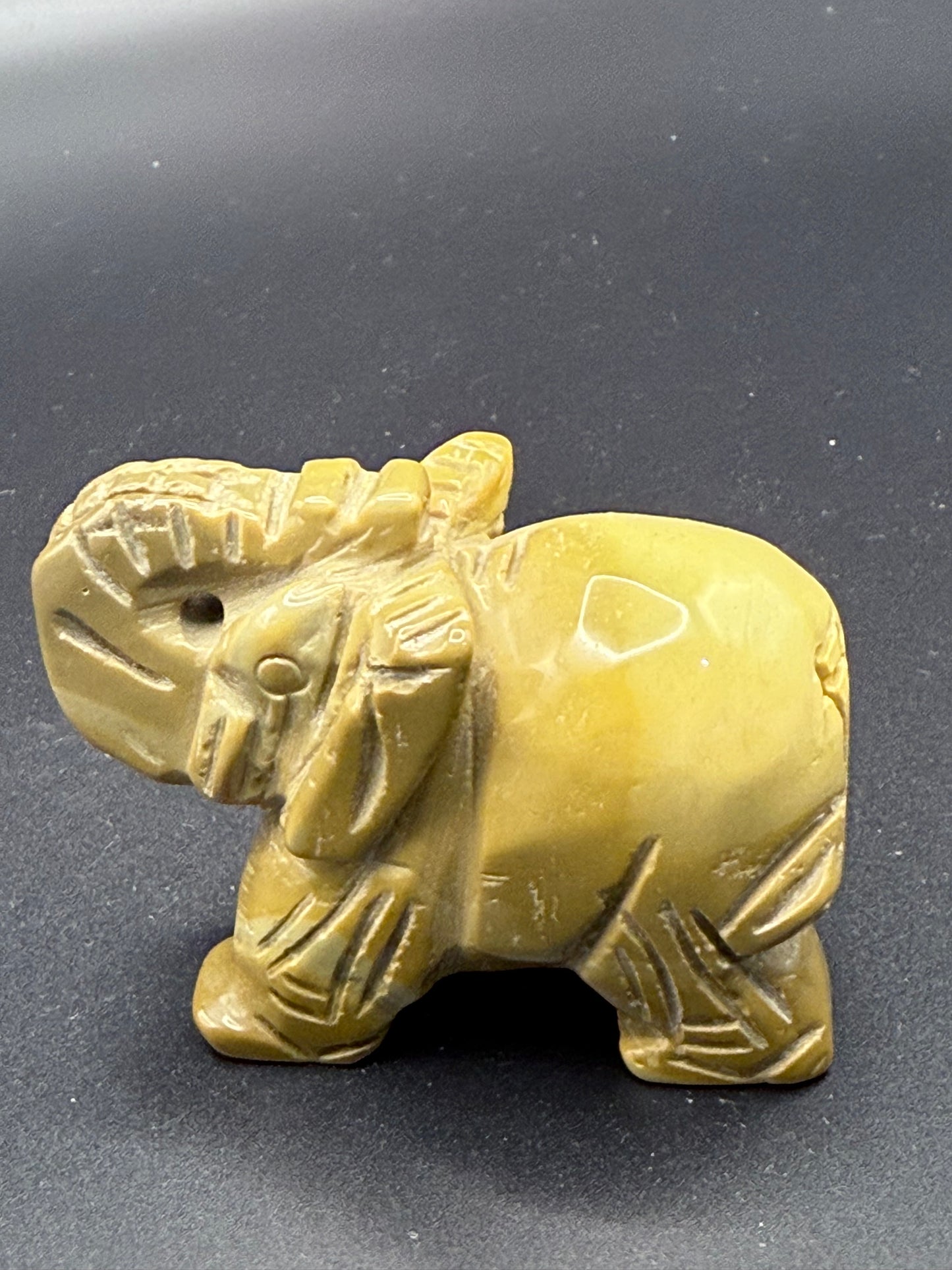 Yellow Jasper Elephant