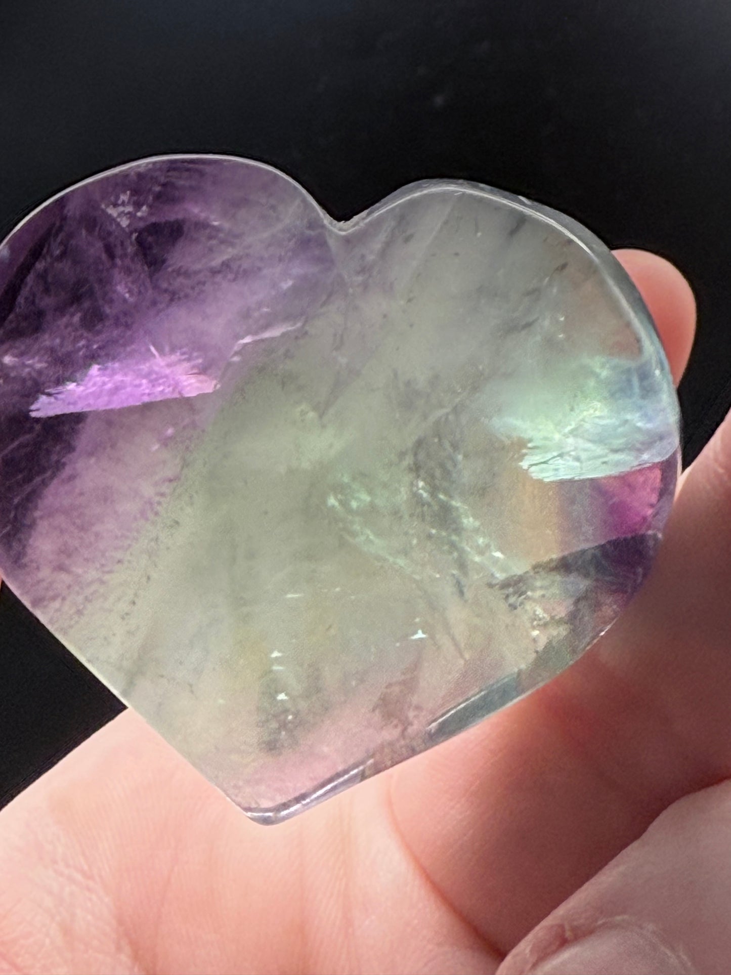 Free standing Fluorite Hearts