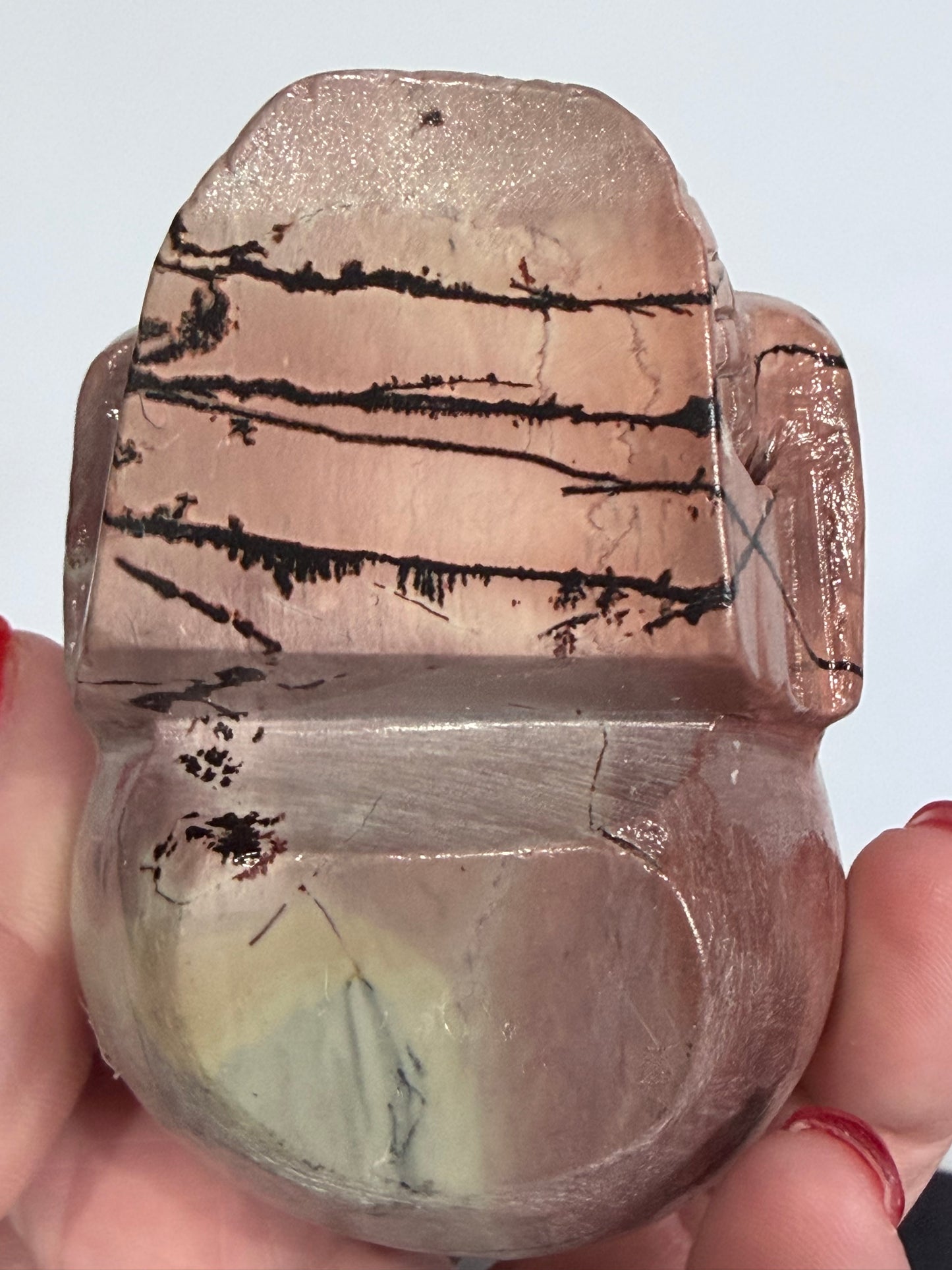Picture Jasper Skull Carving – 407g