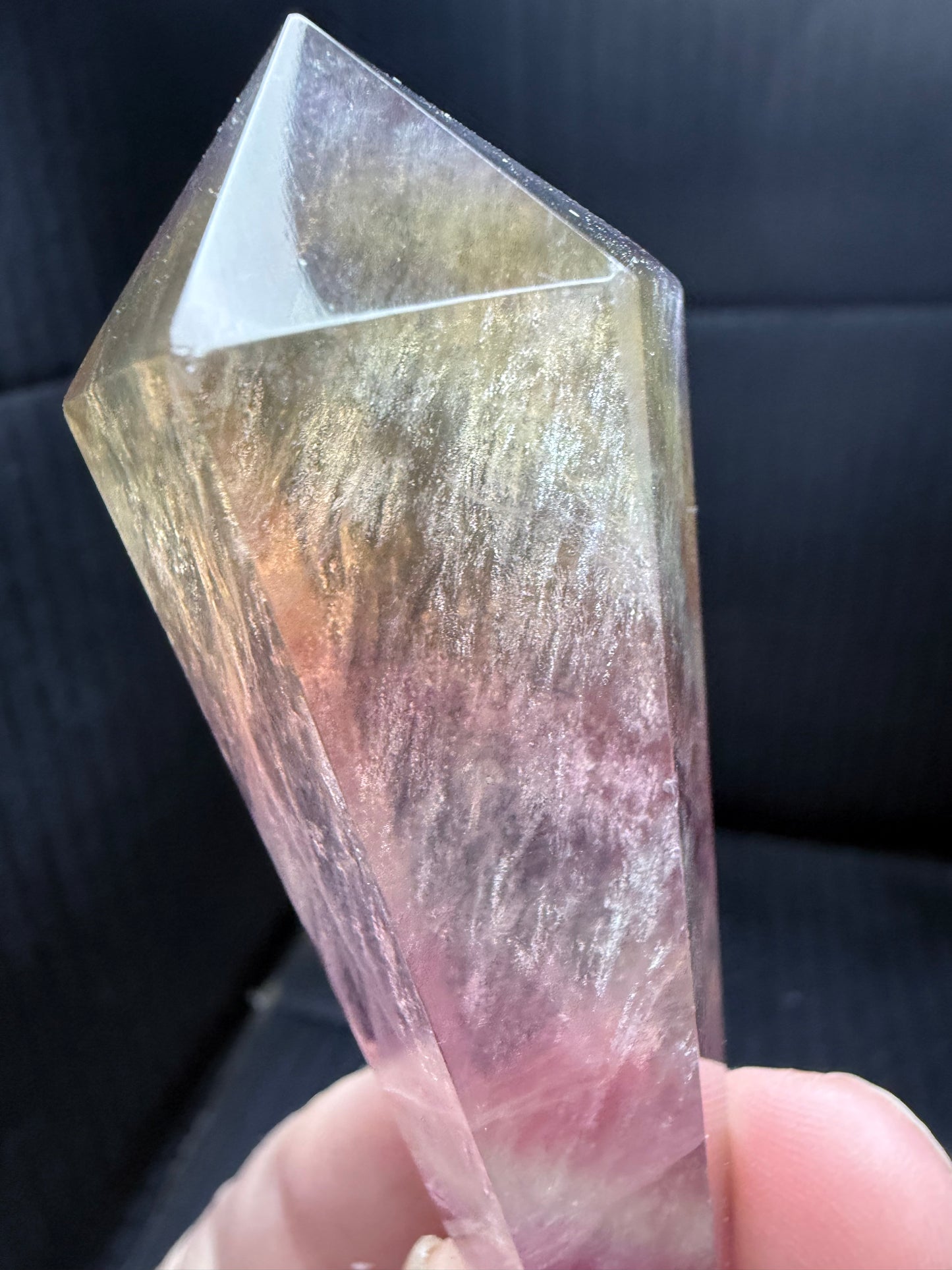 Candy Fluorite Wand on stand
